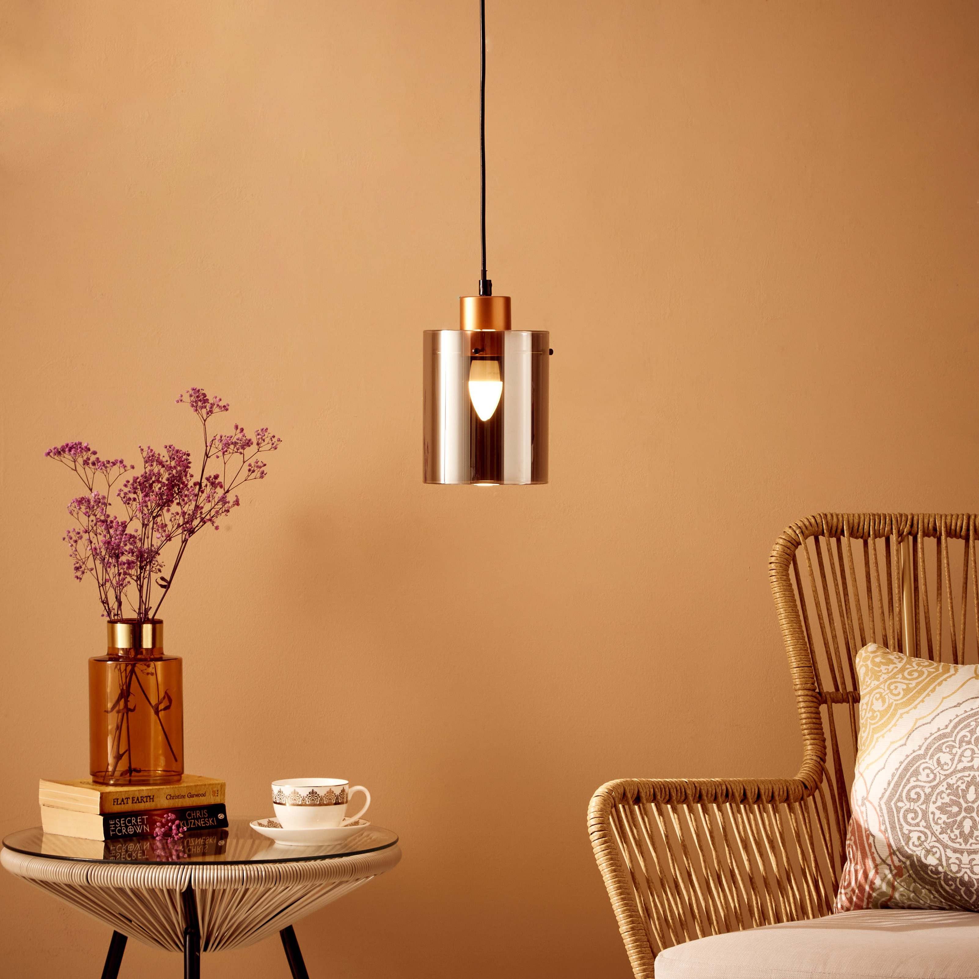 مصباح سقف زجاج أسطواني من إلما - 27×15 سم-hbxhomeware-hbxdecorandfurnishings-image-5