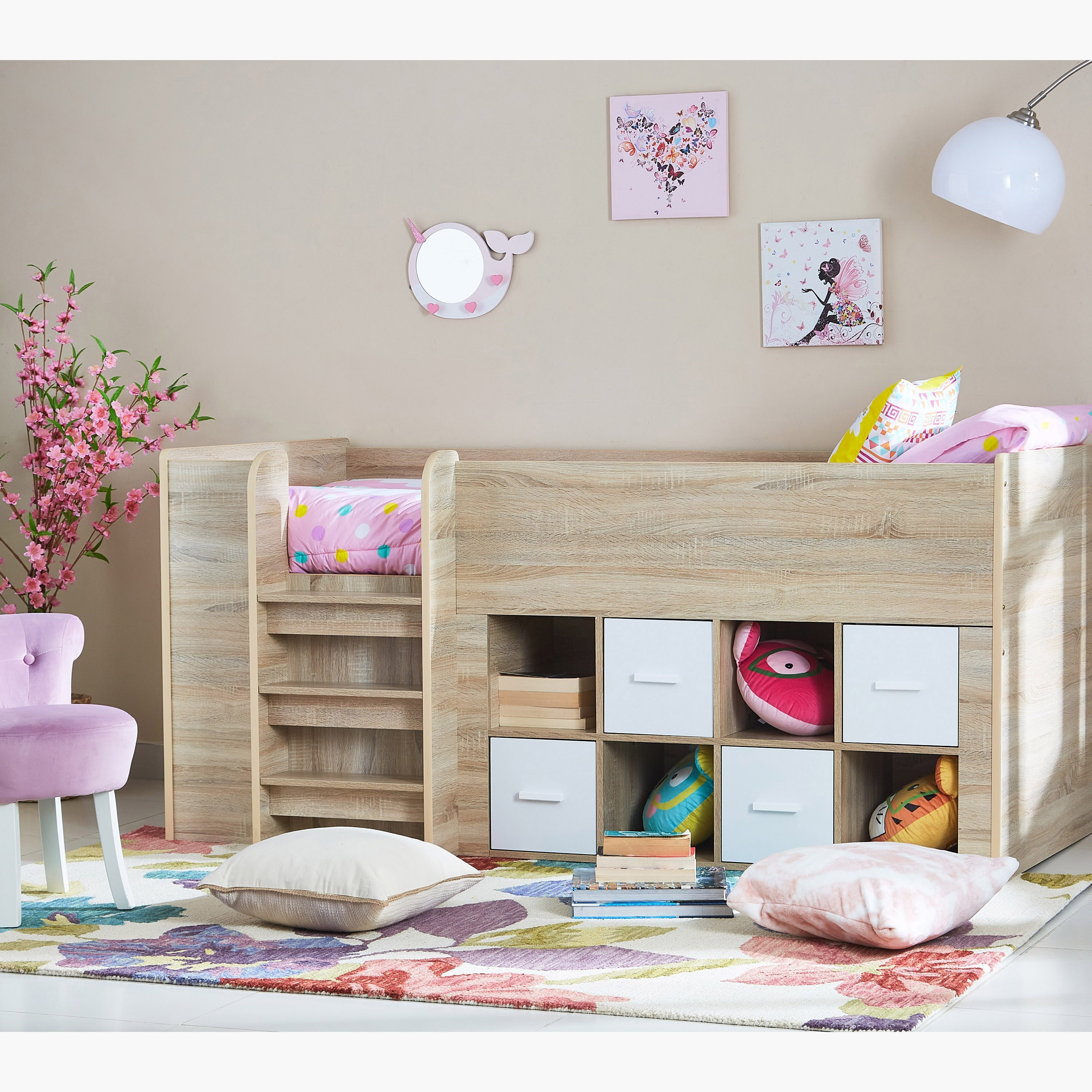 Cooper Costagat Single High Storage Bed - 90x190 cm-hbxkidsandyouth-bedsandbedsets-bunkbeds-single-image-2