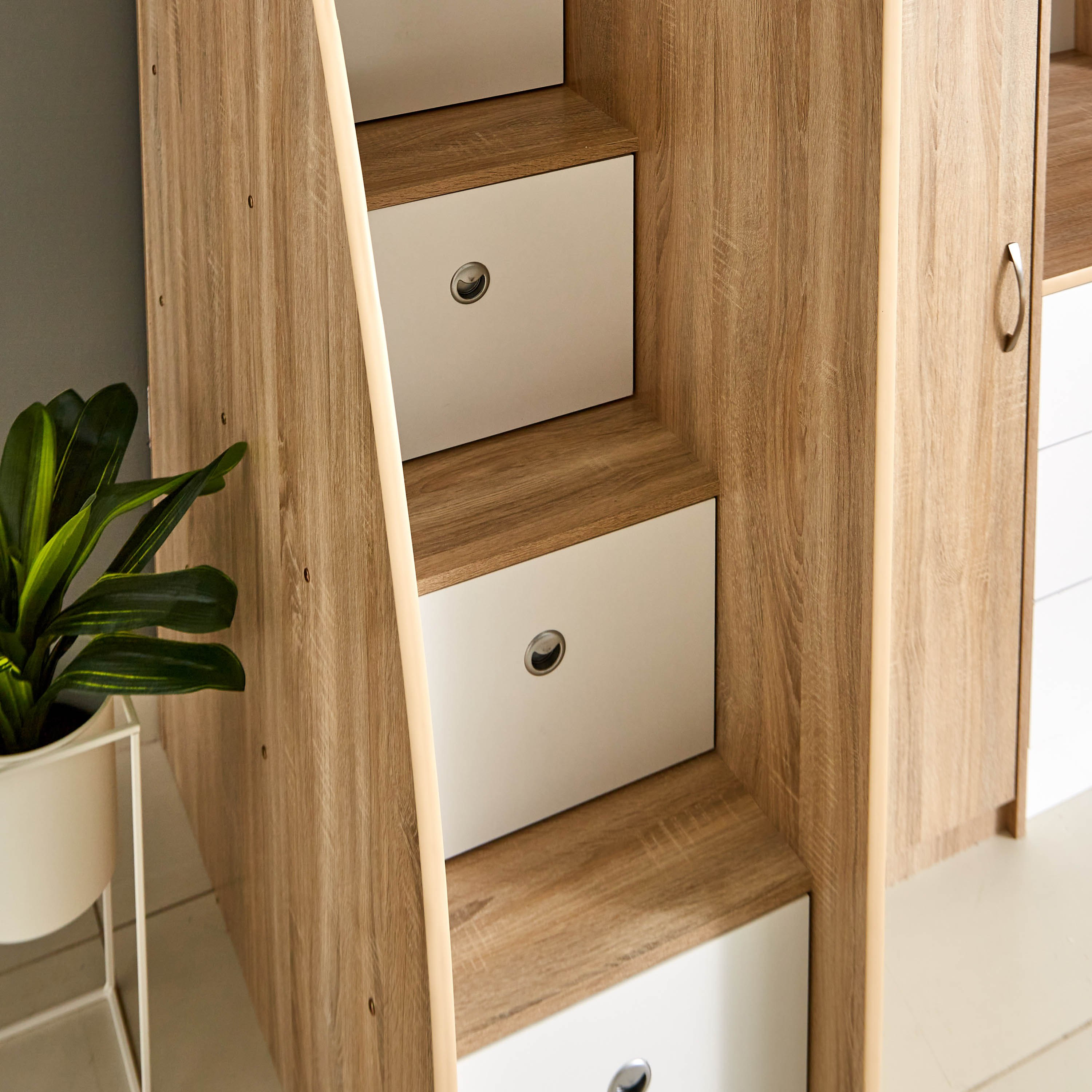 Movo Cooper Xmore Single Loft Bed with Storage - 90x190 cm-hbxkidsandyouth-bedsandbedsets-bunkbeds-single-image-15