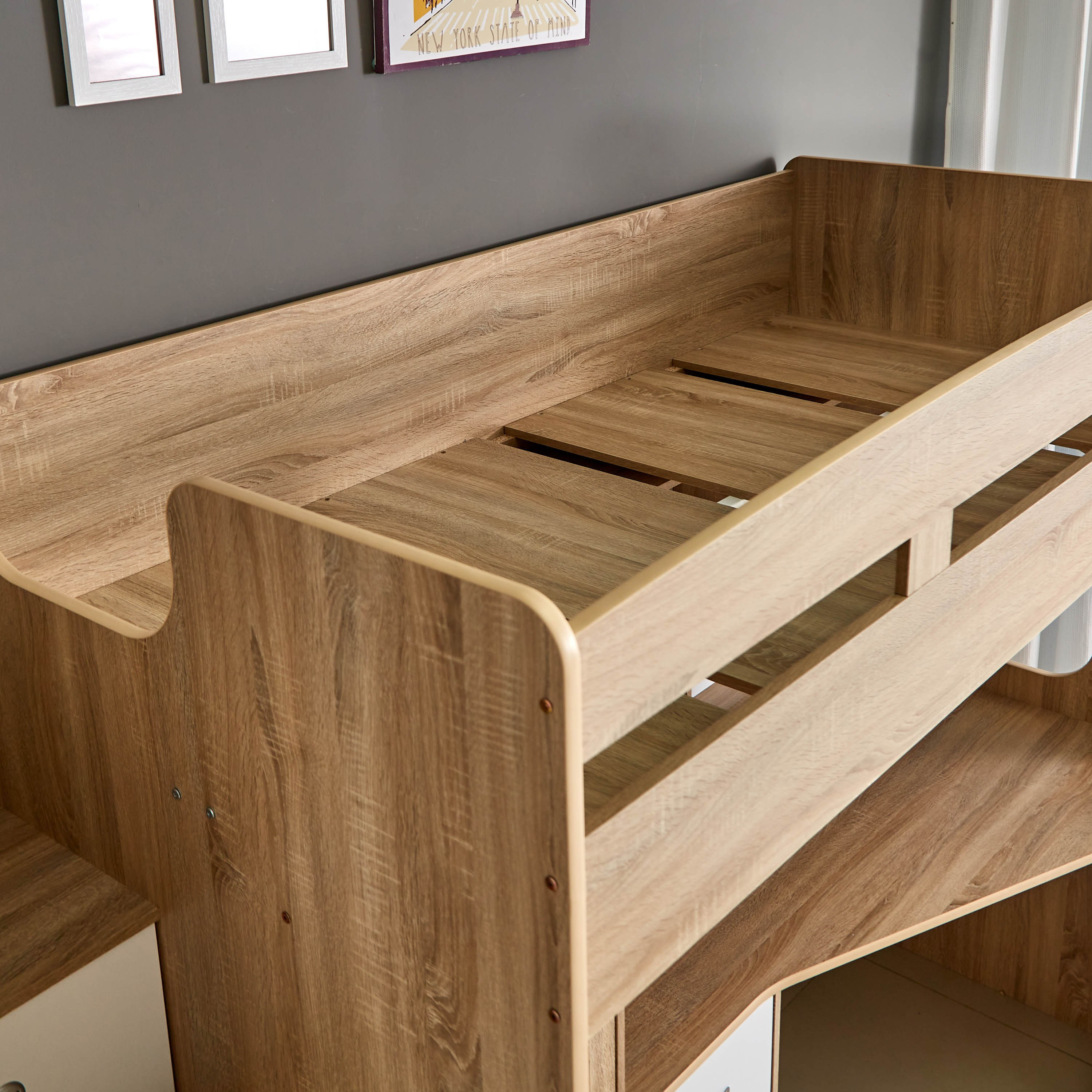 Movo Cooper Xmore Single Loft Bed with Storage - 90x190 cm-hbxkidsandyouth-bedsandbedsets-bunkbeds-single-image-17