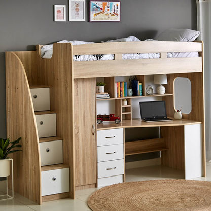 Costagat Xmore Single Loft Bed with Storage - 90x190 cms