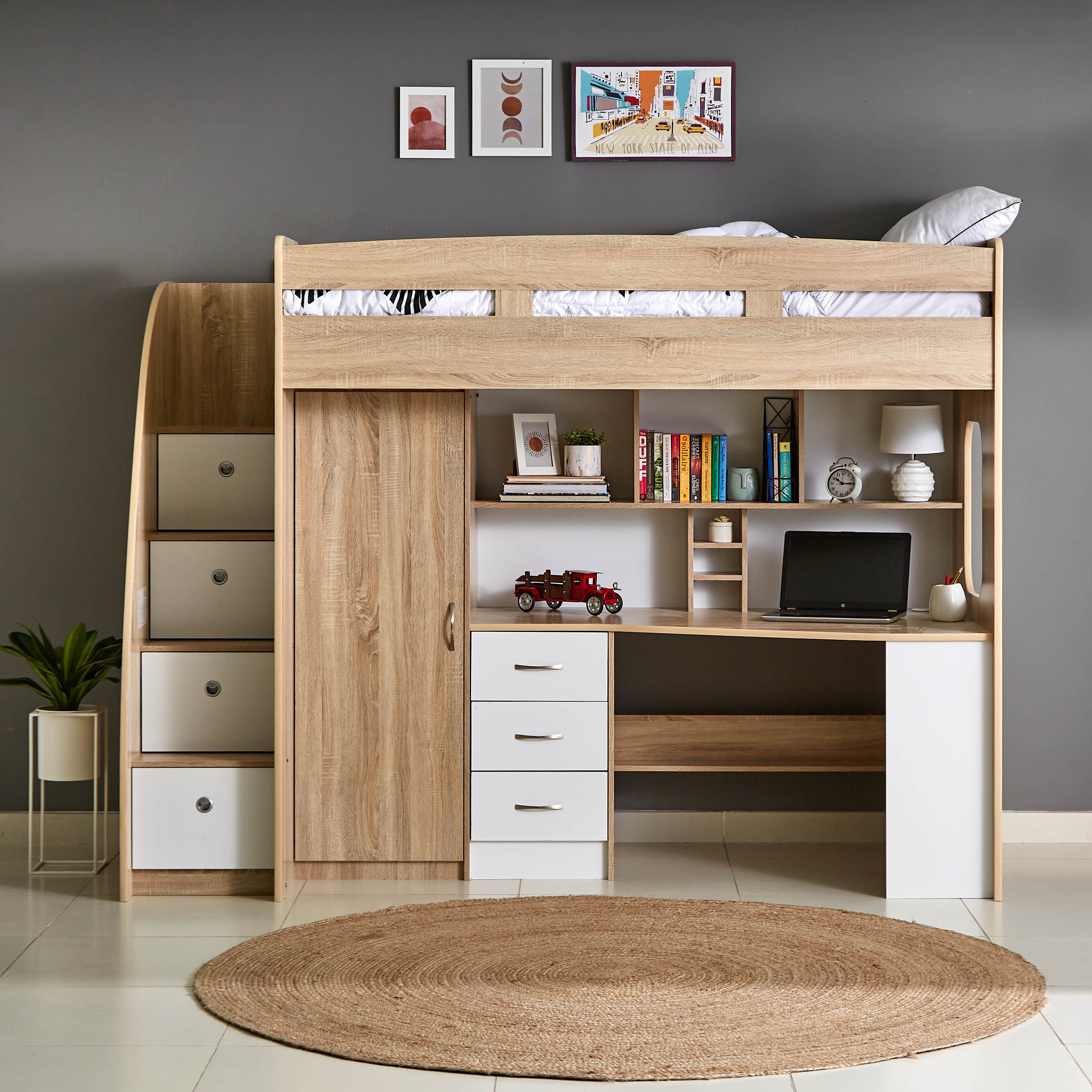 Single loft bed with storage new arrivals