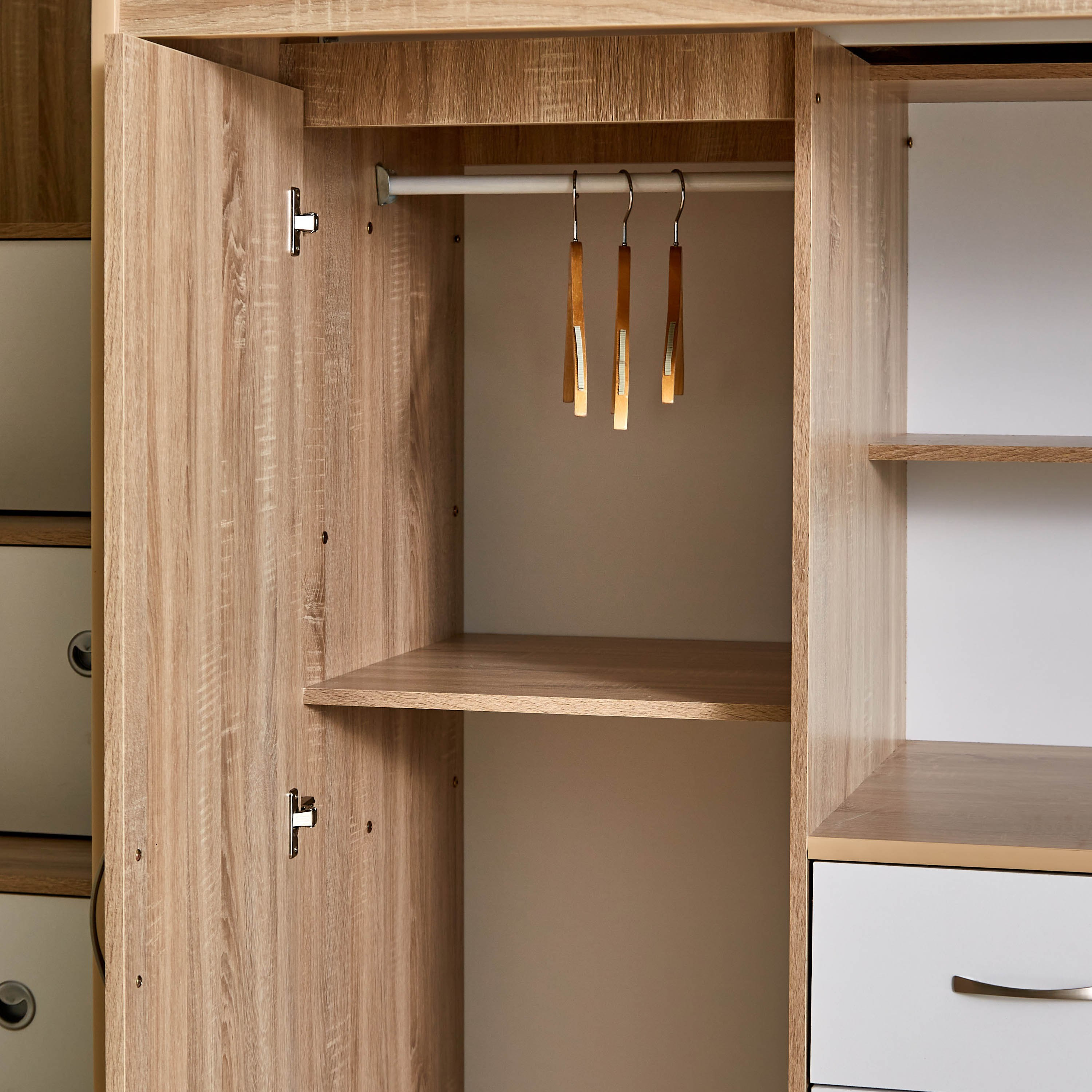 Movo Cooper Xmore Single Loft Bed with Storage - 90x190 cm-hbxkidsandyouth-bedsandbedsets-bunkbeds-single-image-10