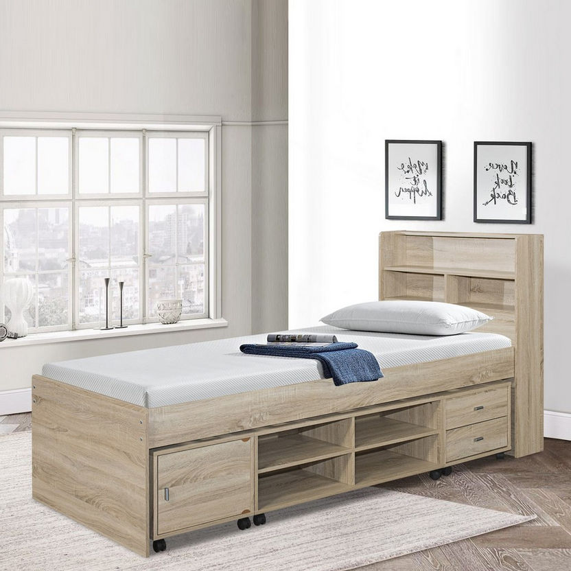 Cooper Single Bed with Storage - 90x200 cm-Beds-image-0
