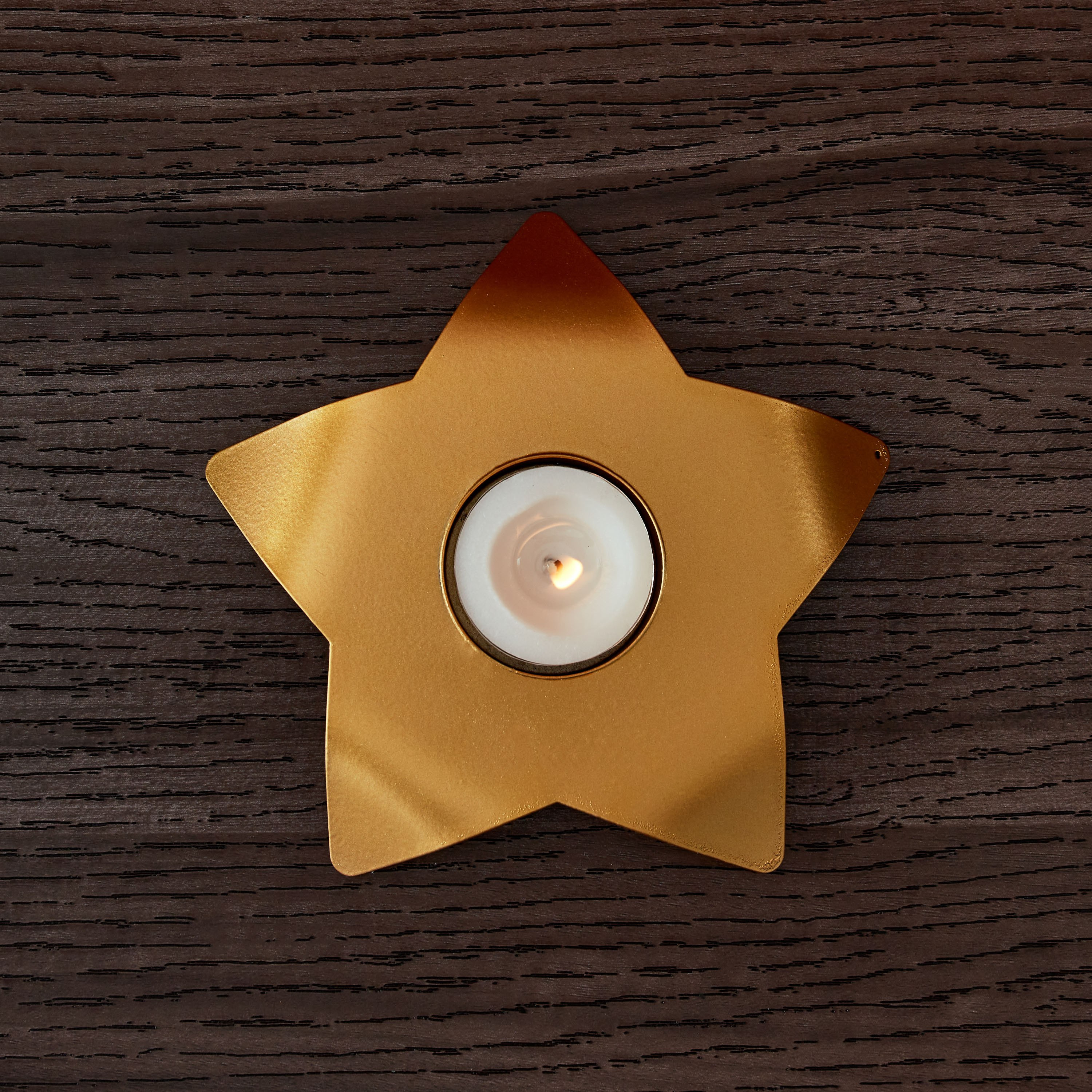 Nura Star Metallic Candleholder - 12x11x4 cm-hbxlivingroom-decorandaccessories-candleholders-image-2