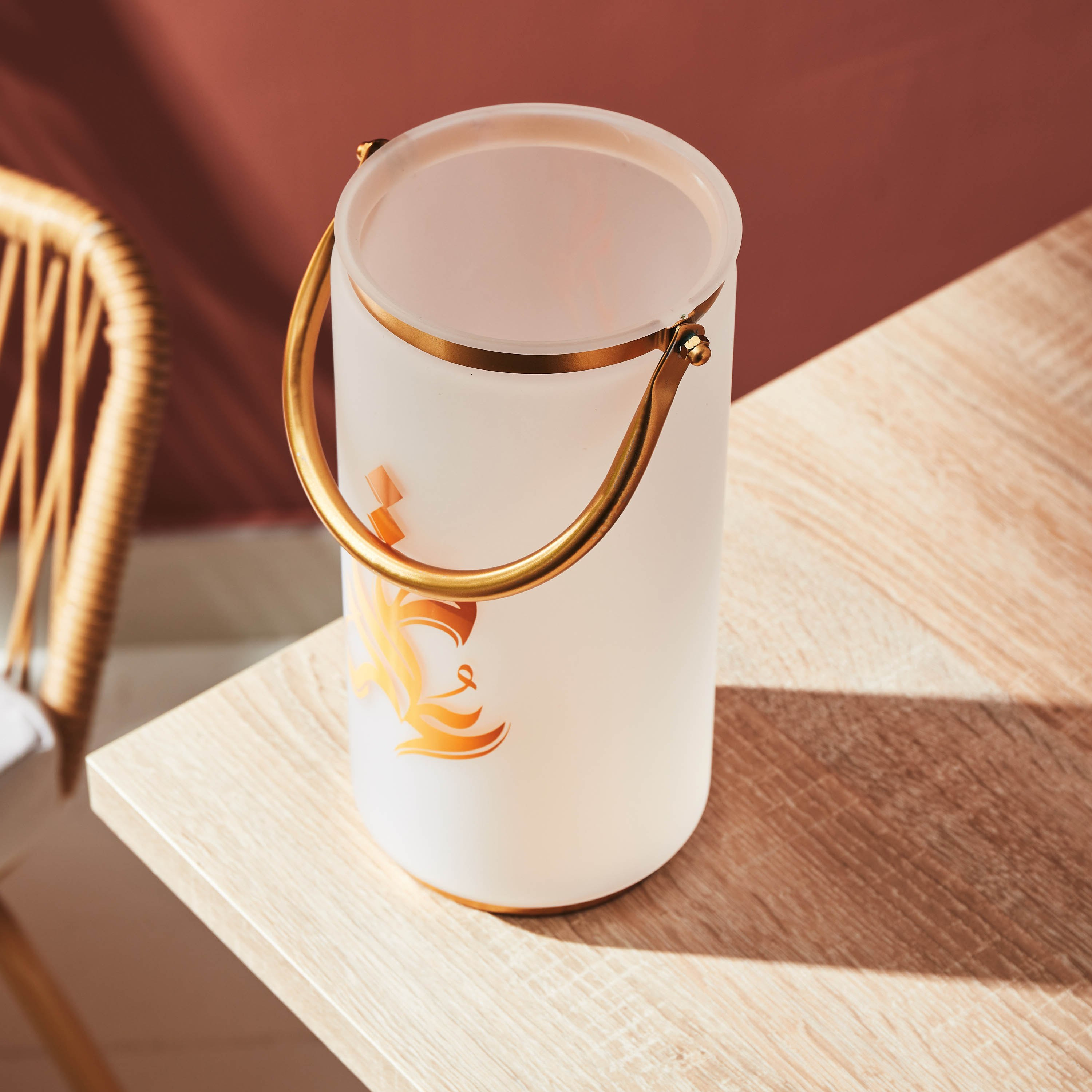 فانوس بتصميم خط عربي من نورا - 13x26 سم-hbxdecorandfurnishings-homeaccessories-lanterns-image-4