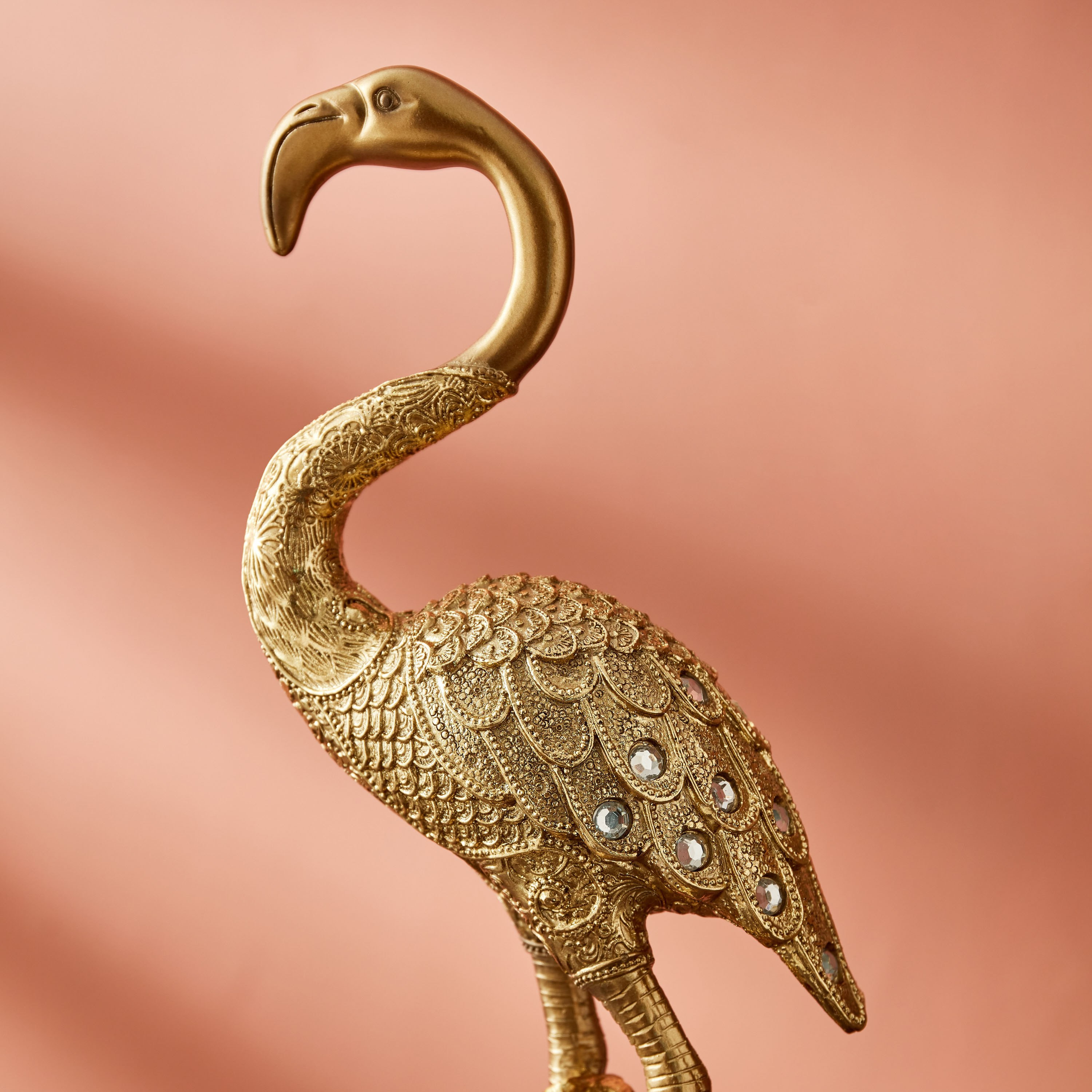 تمثال فلامينجو من نايلا - 14x10x35 سم-hbxhomeware-homedecor-figurinesandornaments-image-4