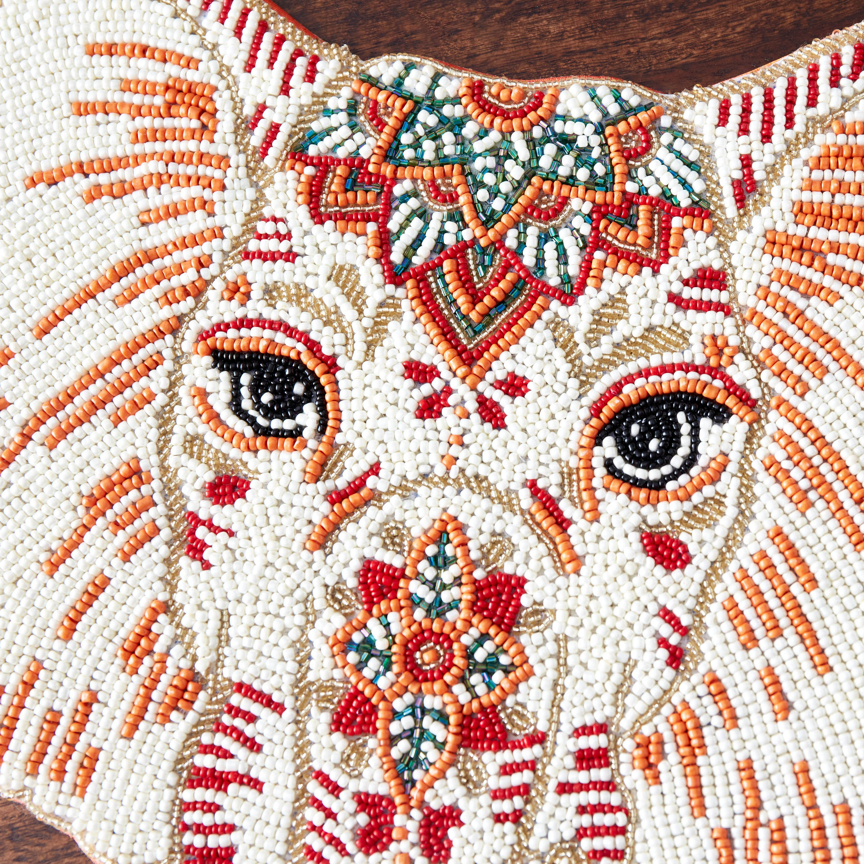 لبادة صحون مزينة بالخرز بتصميم فيل - 35x35 سم-hbxdecorandfurnishings-homefurnishings-tablelinens-image-2