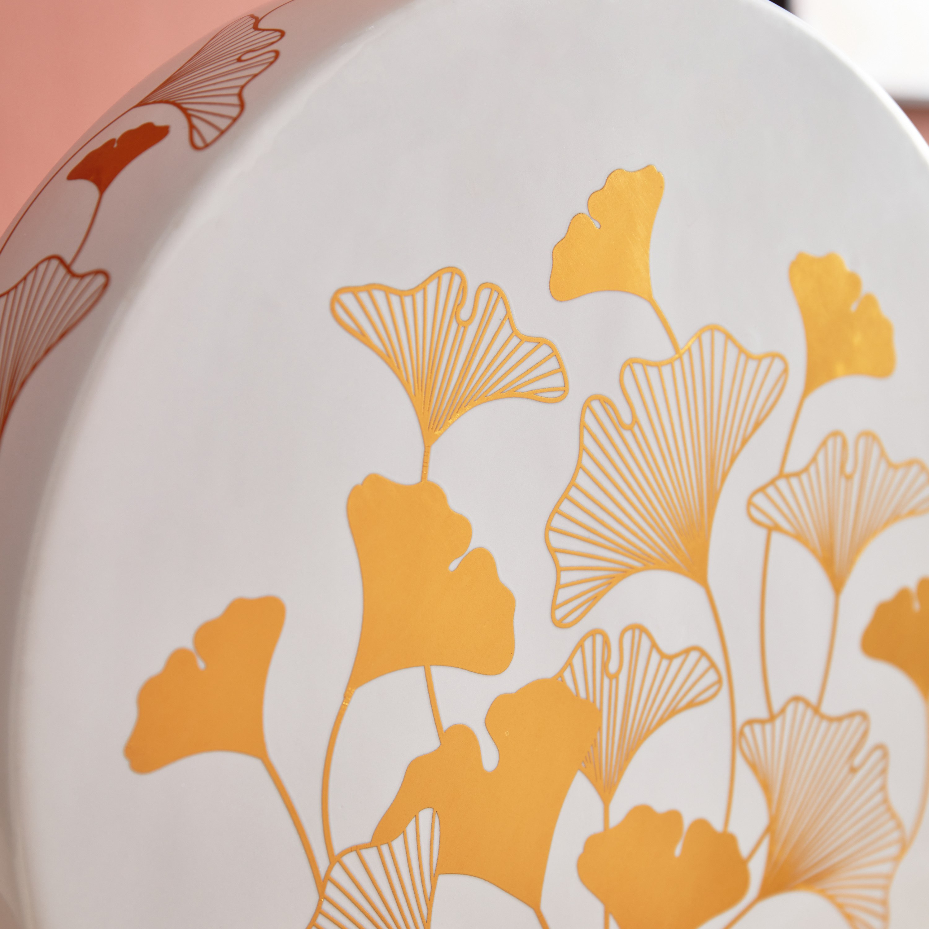 مزهرية سيراميك مستديرة بتصميم جينكو من هبة - 23x6x30 سم-hbxbedroom-decorandaccessories-vases-image-5