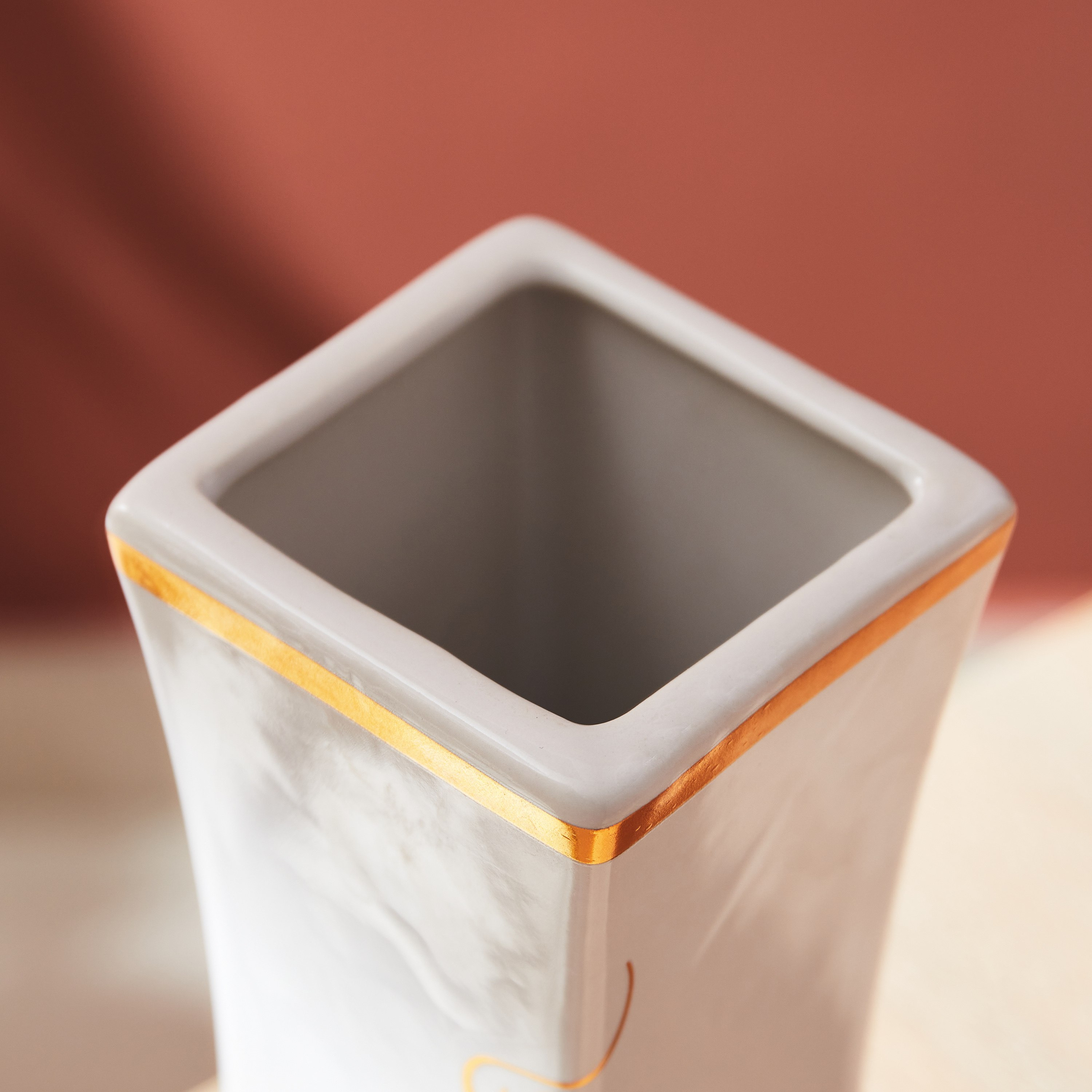 Calligraphy Ceramic Vase - 7x7x19 cm-hbxbedroom-decorandaccessories-vases-image-4