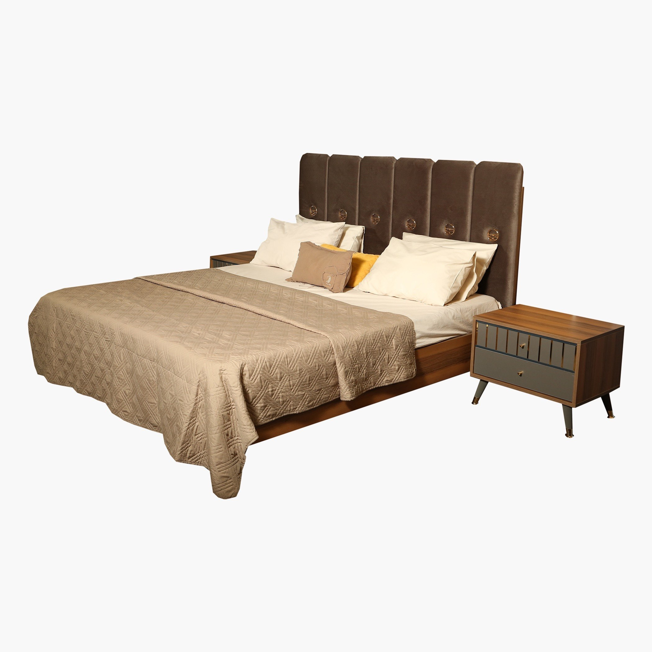 طقم غرفة نوم كينج 5 قطع من أليسي - 180x200 سم-hbxbedroom-bedsandbedsets-bedroomsets-king-image-7