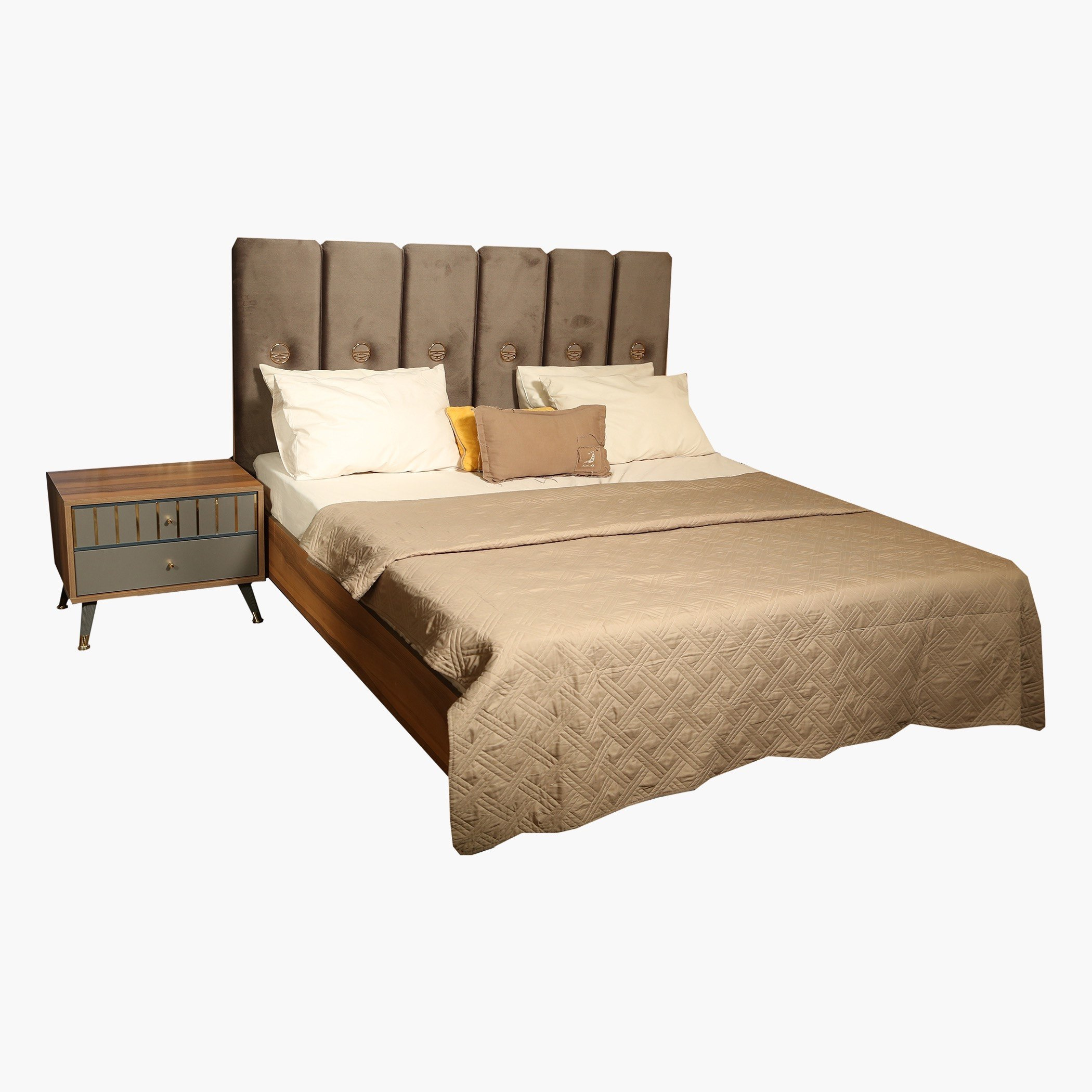 طقم غرفة نوم كينج 5 قطع من أليسي - 180x200 سم-hbxbedroom-bedsandbedsets-bedroomsets-king-image-9