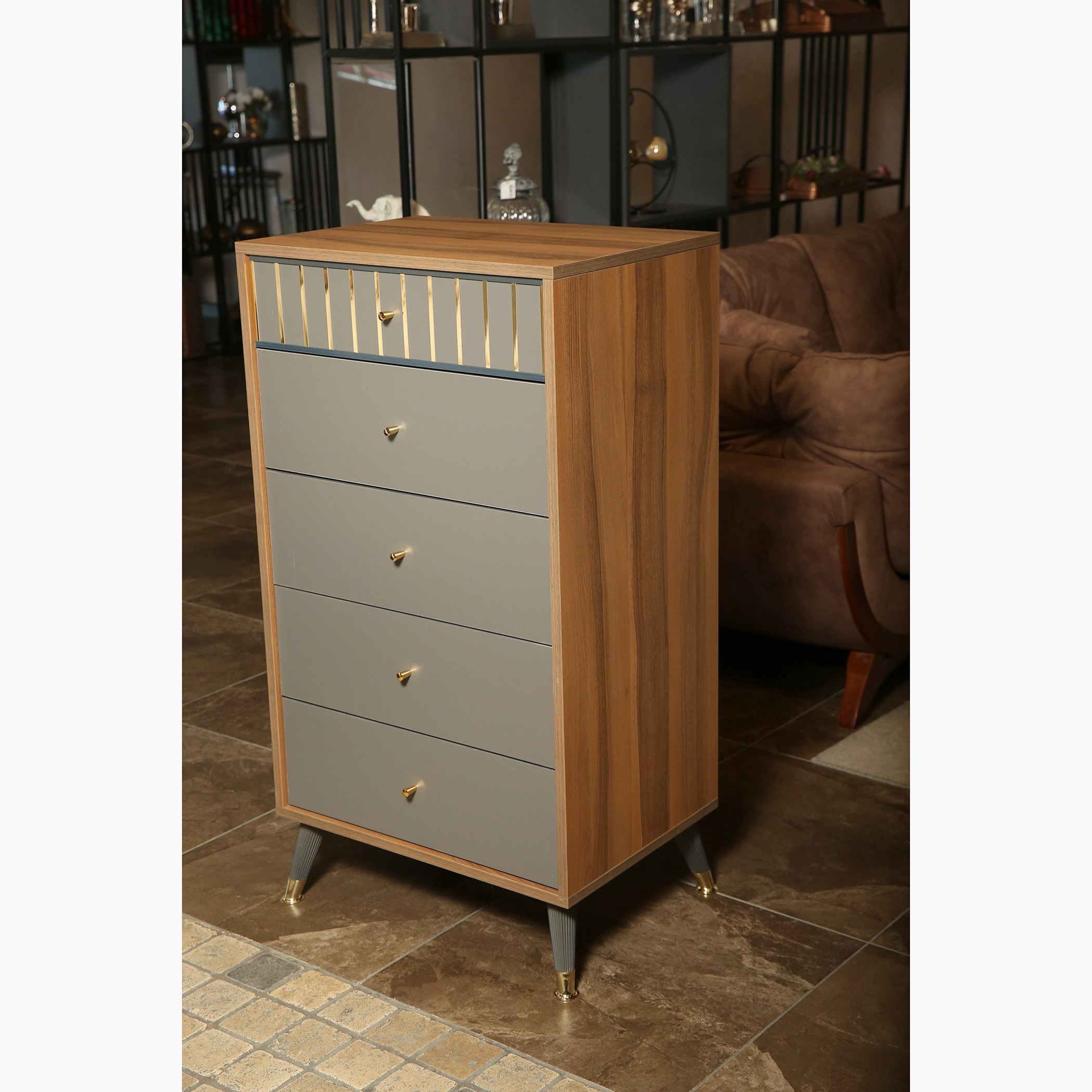 وحدة تخزين بـ5 أدراج من أليسي-hbxfurniture-dressersandchests-chestofdrawers-image-1