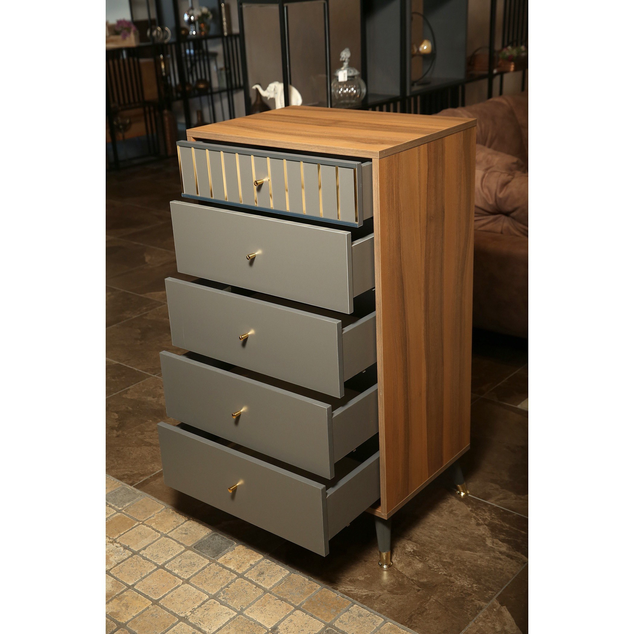 وحدة تخزين بـ5 أدراج من أليسي-hbxfurniture-dressersandchests-chestofdrawers-image-2