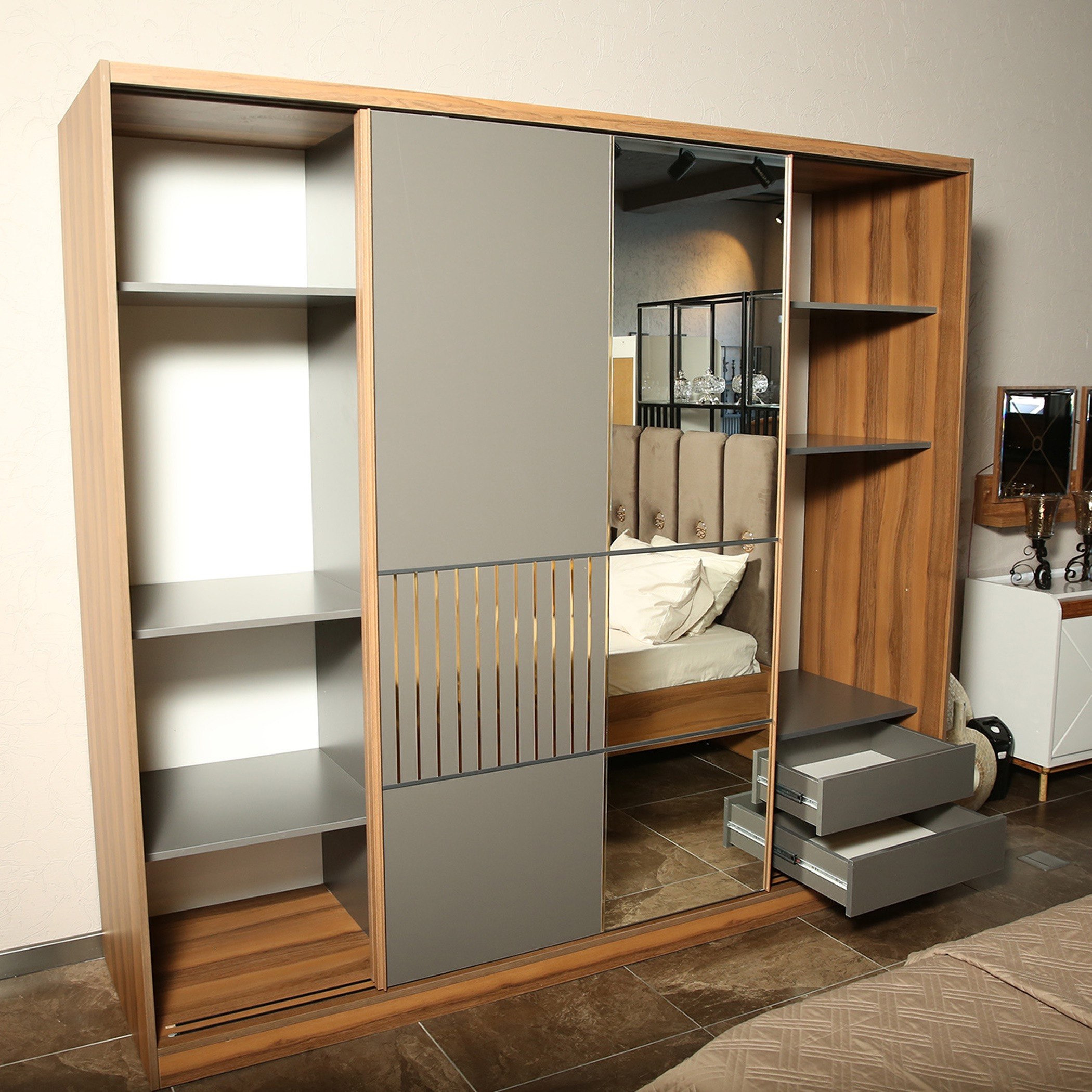 خزانة ملابس بباب انزلاقي ومرآة من أليسي-hbxfurniture-wardrobes-image-2