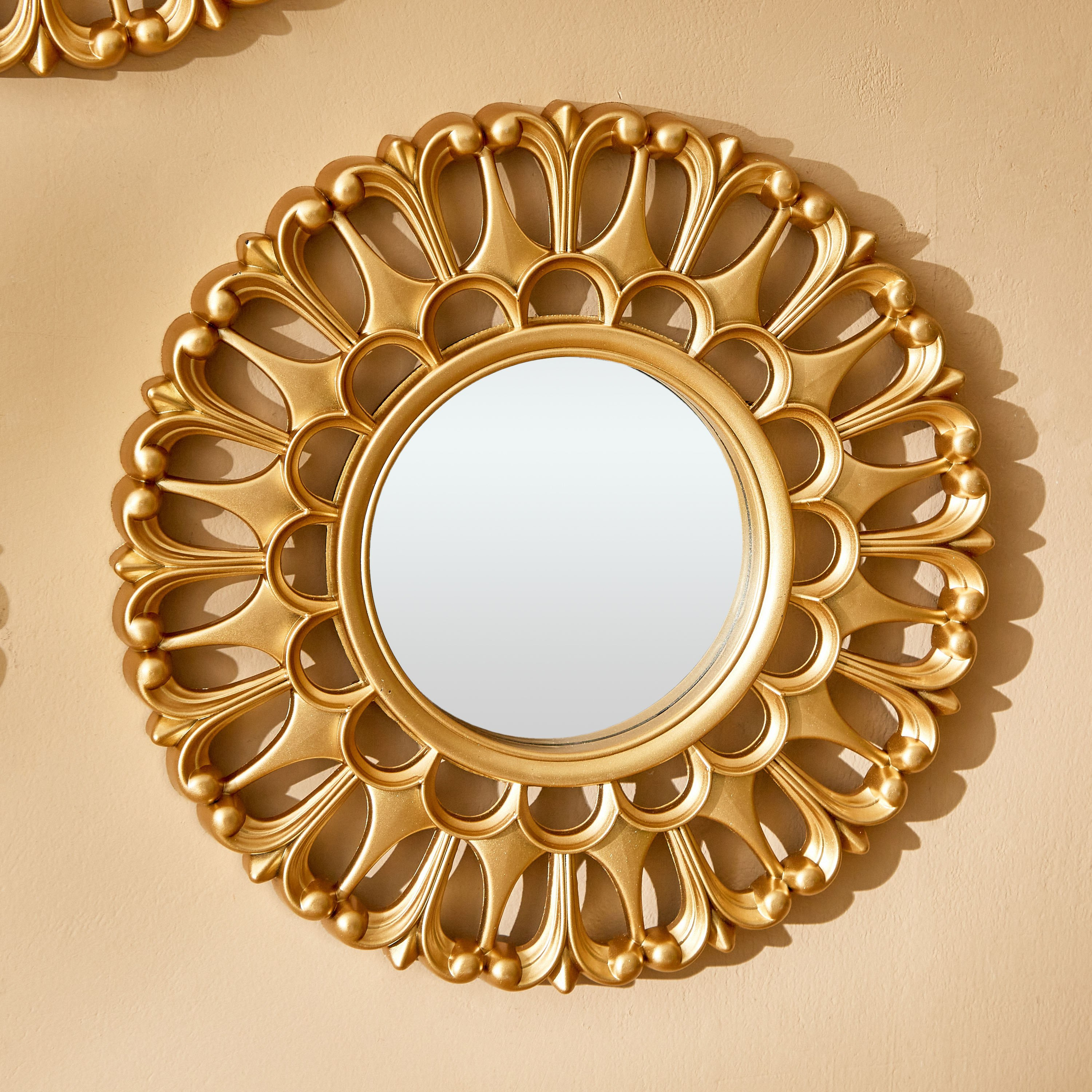 Zeina 3-Piece Mirror Set with Petal Border - 25x2x25 cm-PROMO_HB_AE_B1G1_250925-image-2