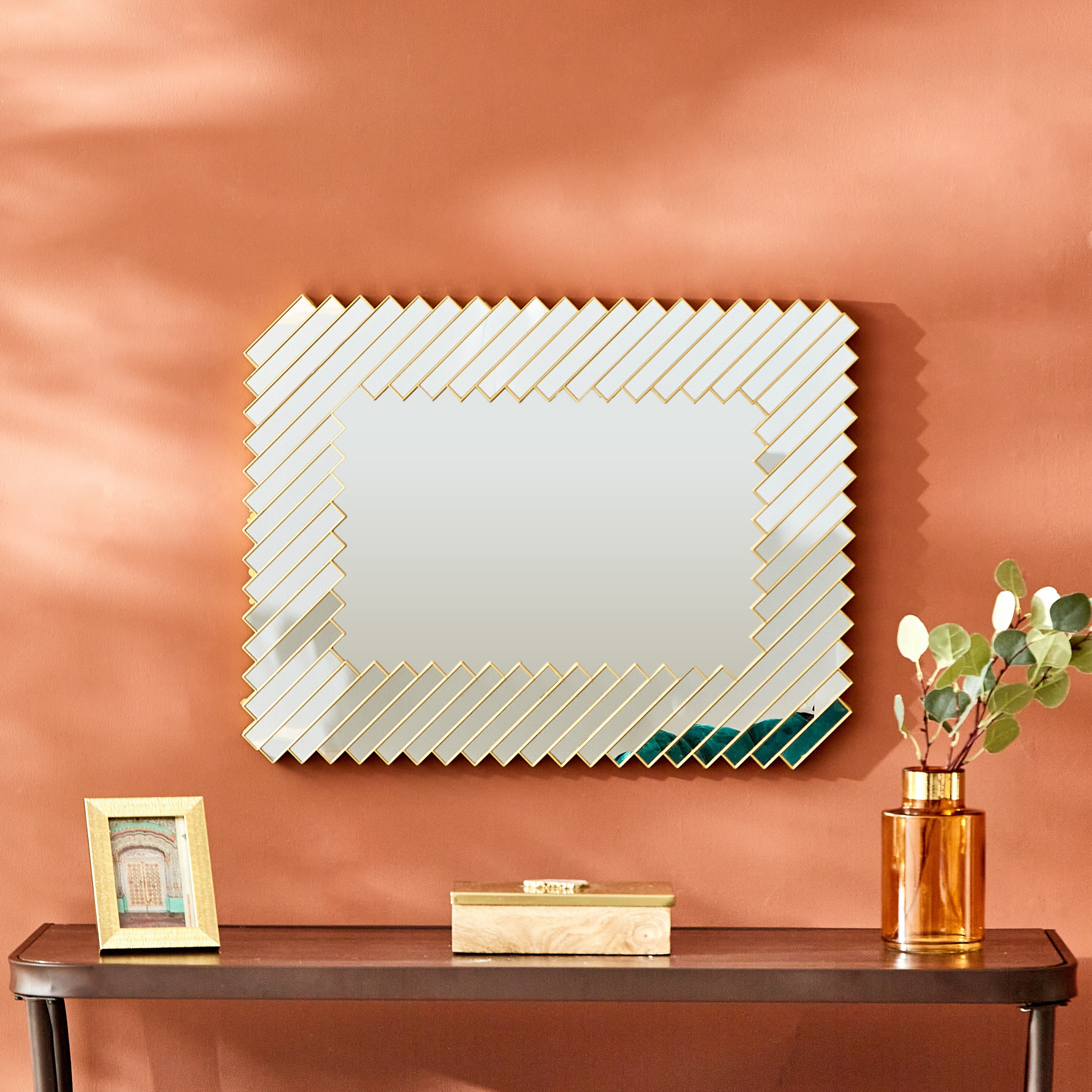 Zeina Rectangular Wall Mirror - 56x3x74 cm-PROMO_HB_AE_B1G1_250925-image-1