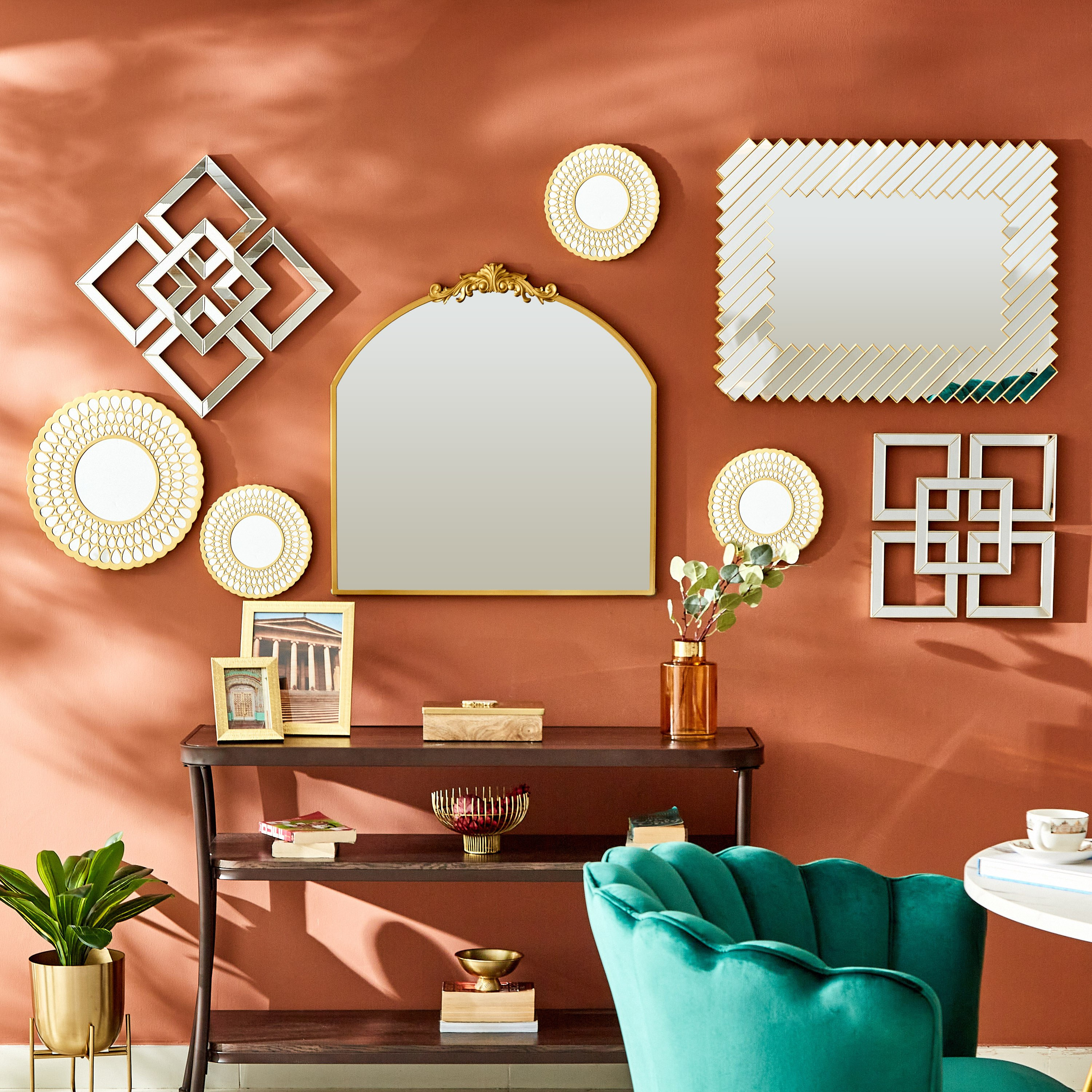 مرآة ديكور من زينة - 72x3x72 سم-PROMO_HB_AE_B1G1_250925-image-4