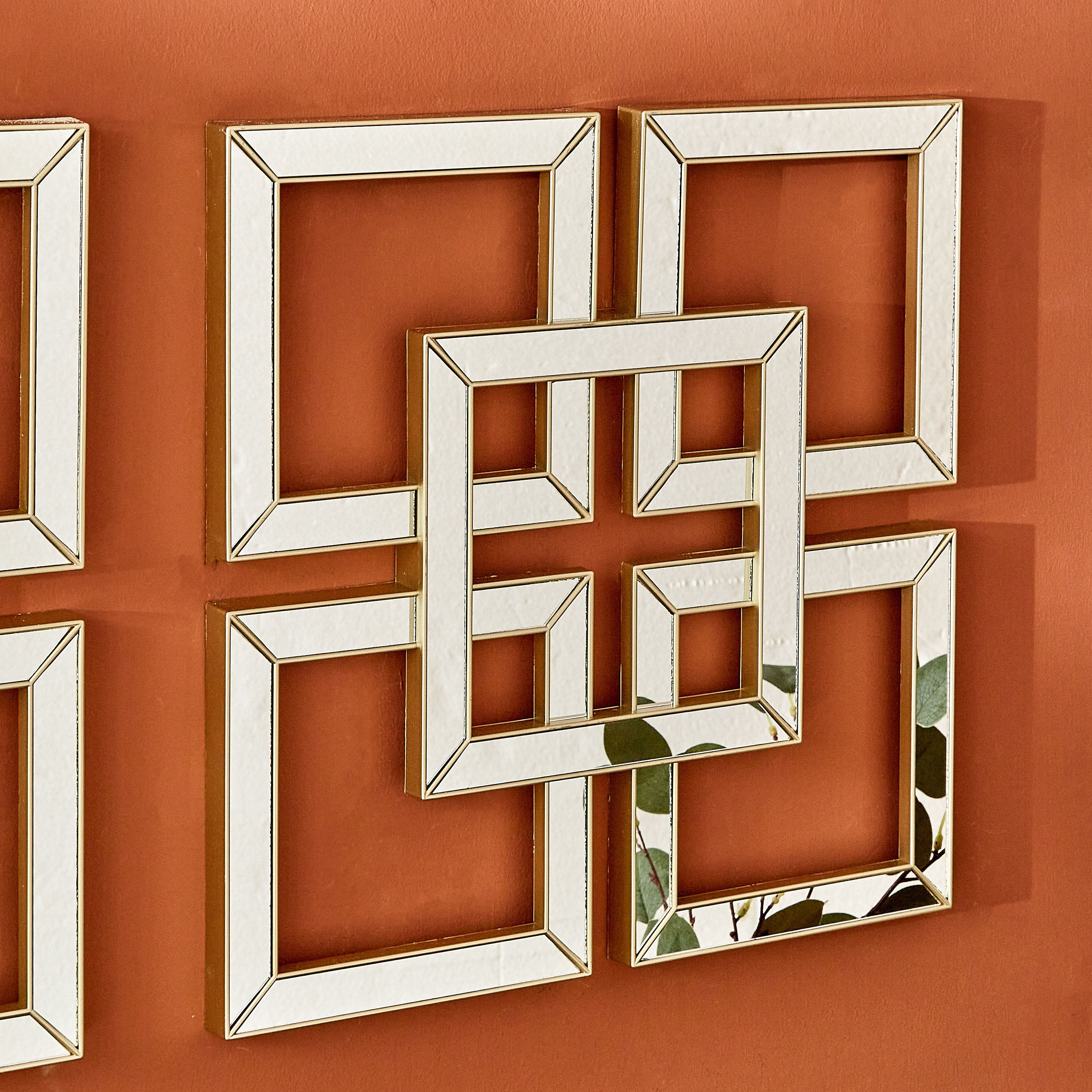 طقم مرايا مزينة قطعتين من زينة - 40x3x40 سم-PROMO_HB_AE_B1G1_250925-image-2