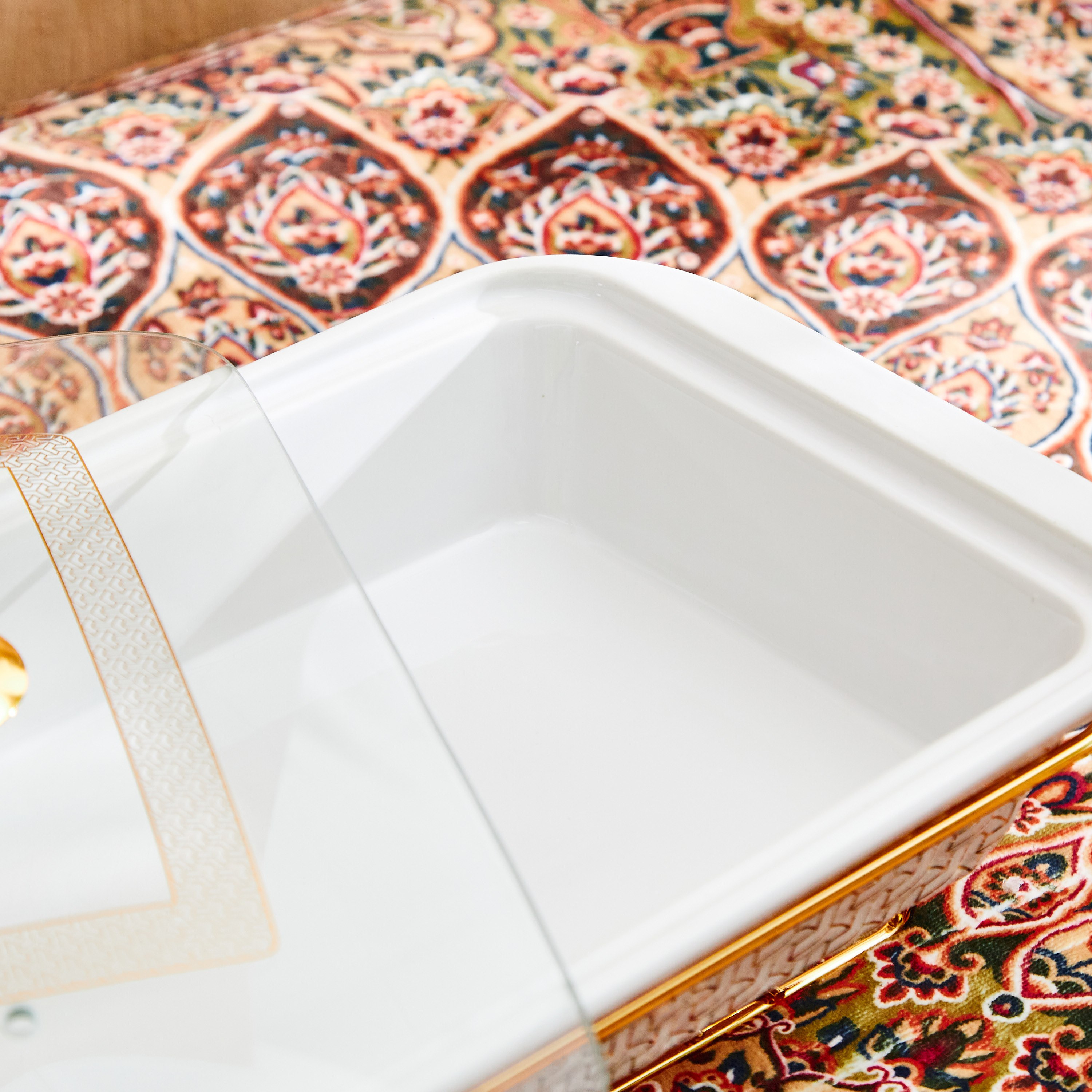 Celtic Rectangular Casserole with Candle Stand - 37 cm-hbxdecorandfurnishings-tabletop-serveware-image-3