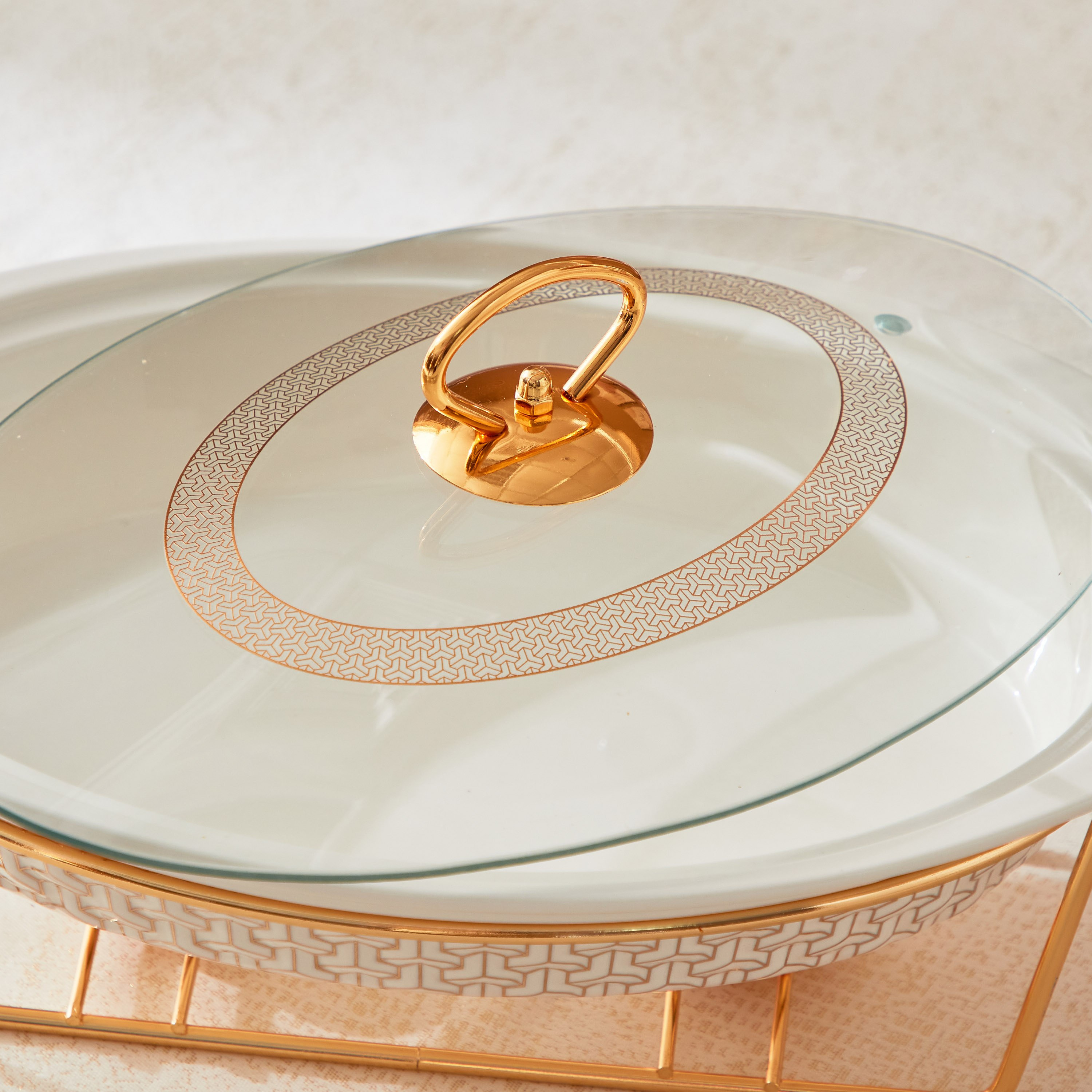 كسرولة بيضاوية بحامل شموع من كلتيك - 31.75 سم-hbxdecorandfurnishings-tabletop-serveware-image-3