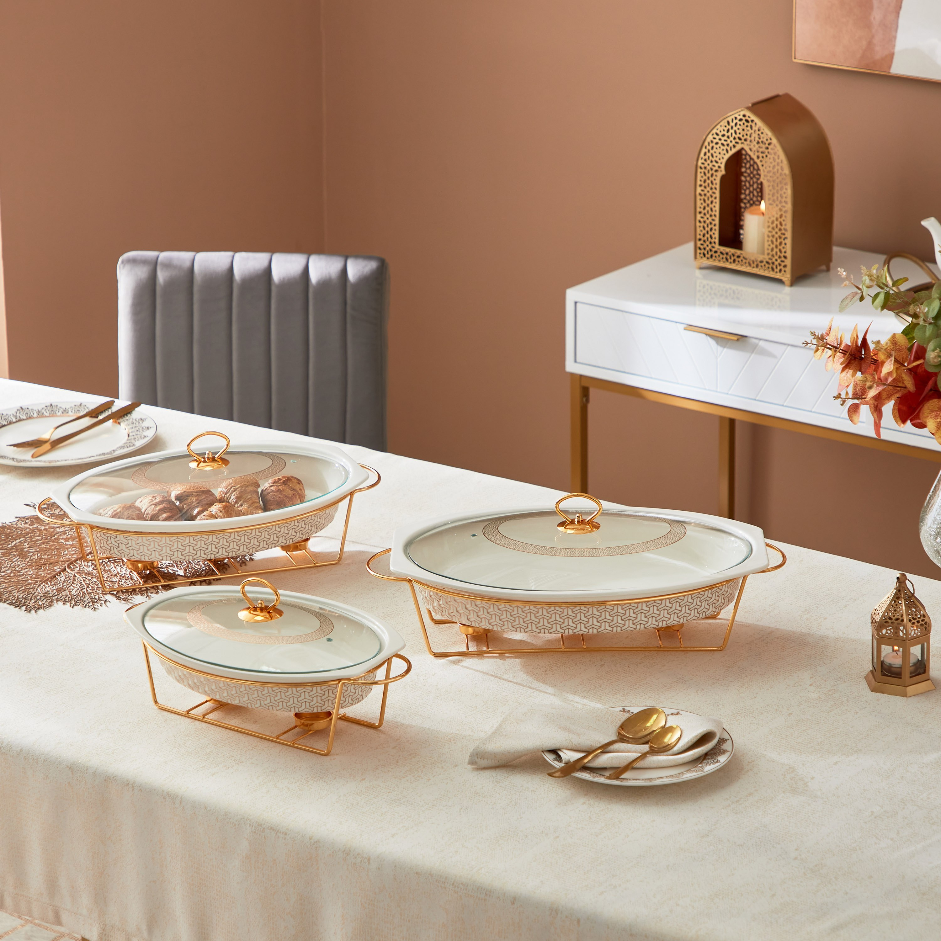 كسرولة بيضاوية بحامل شموع من كلتيك - 31.75 سم-hbxdecorandfurnishings-tabletop-serveware-image-5