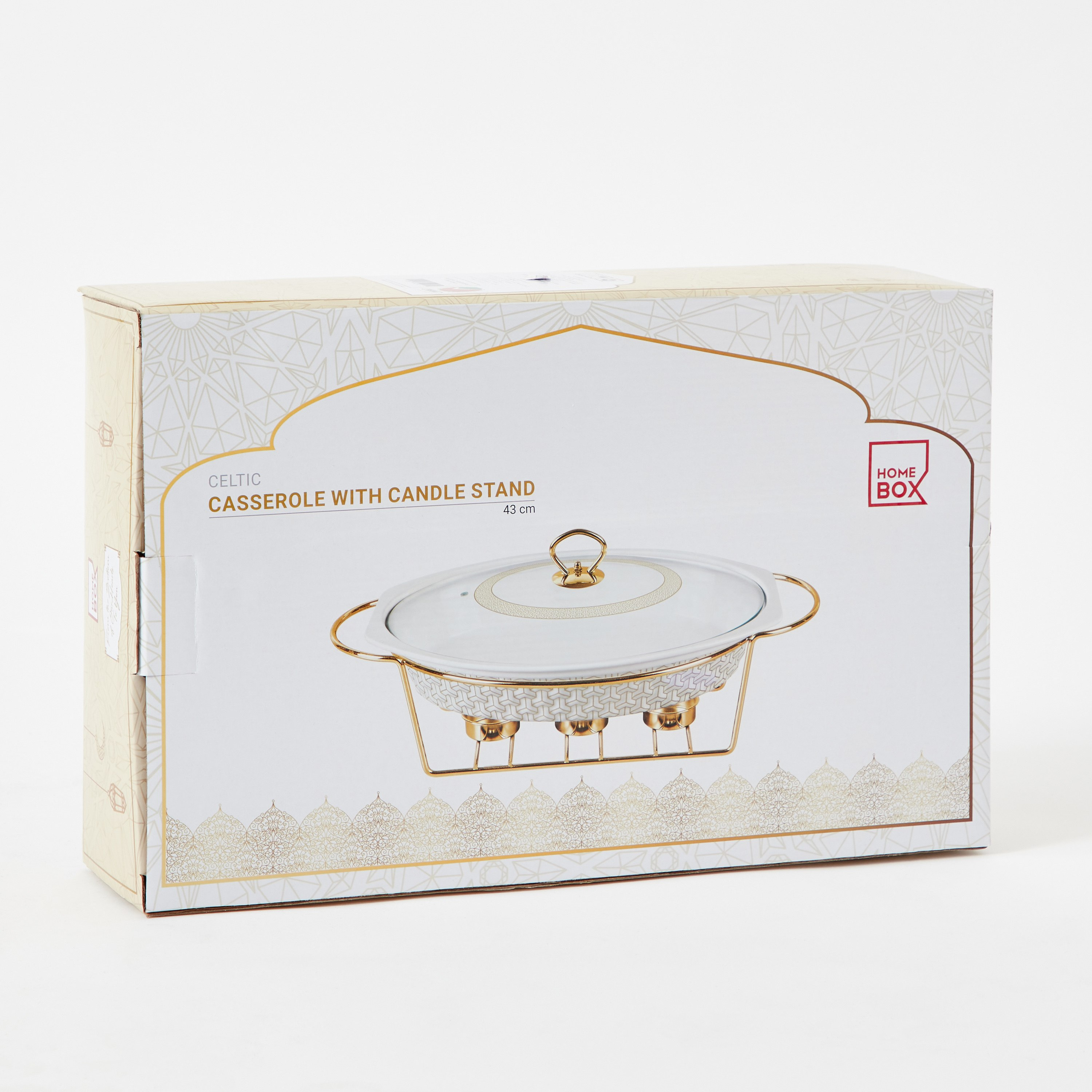كسرولة بيضاوية بحامل شموع من كلتيك - 43 سم-hbxdecorandfurnishings-tabletop-serveware-image-6
