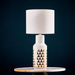 Valerie Ceramic Triangle Design Table Lamp - 25x25x52 cm-Table Lamps-thumbnail-0