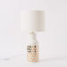 Valerie Ceramic Triangle Design Table Lamp - 25x25x52 cm-Table Lamps-thumbnailMobile-5