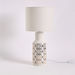 Valerie Ceramic Lines and Triangle Design Table Lamp - 25x25x52 cm-Table Lamps-thumbnailMobile-5