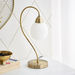 Corsica Metal Base Table Lamp with Glass Shade - 21x13x44 cm-Table Lamps-thumbnailMobile-0