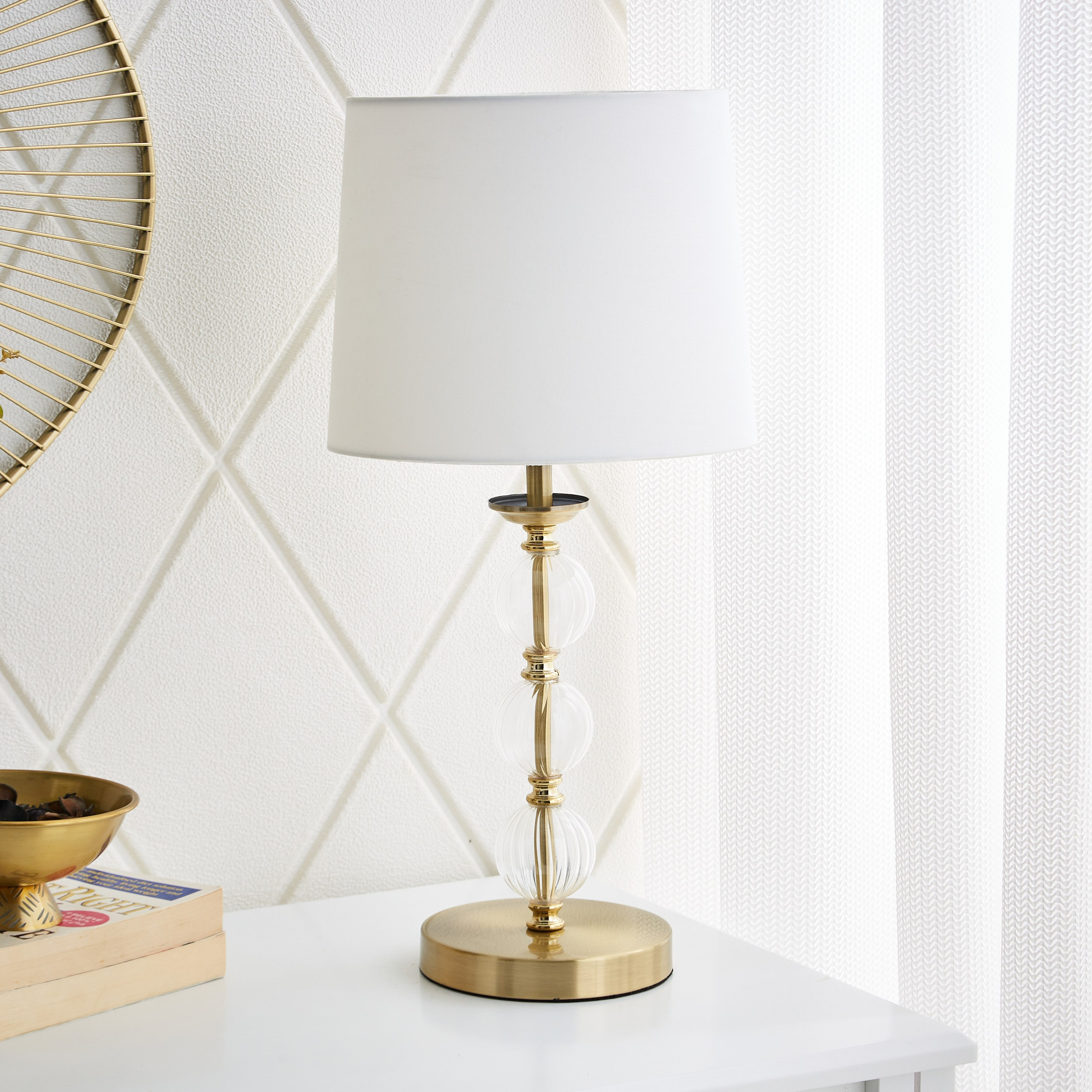 مصباح طاولة بغطاء معدني من كورسيكا - 25x51 سم-hbxlivingroom-lighting-tablelamps-image-1