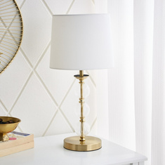 Corsica Table Lamp with Metal Base - 25x51 cms