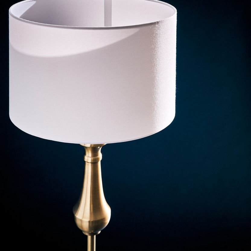 Corsica Metal Floor Lamp with Fabric Shade - 35x160 cm-Floor Lamps-image-2