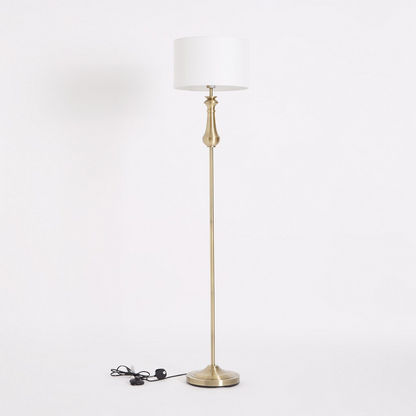 Corsica Metal Floor Lamp with Fabric Shade - 35x160 cm