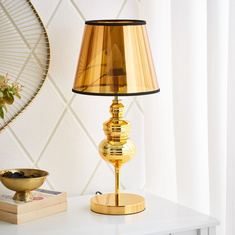 Corsica Table Lamp with Metal Base and PVC Shade - 25x55 cm