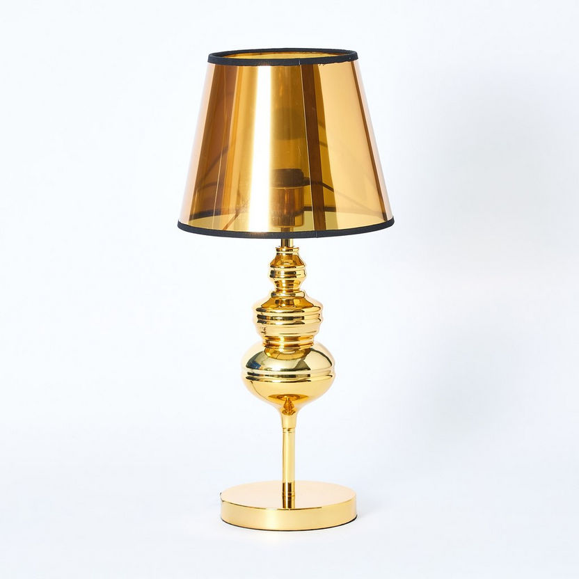 Corsica Table Lamp with Metal Base and PVC Shade - 25x55 cm-Table Lamps-image-4