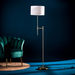 Corsica Metal Floor Lamp with Fabric Shade - 44x35x160 cm-Floor Lamps-thumbnailMobile-1
