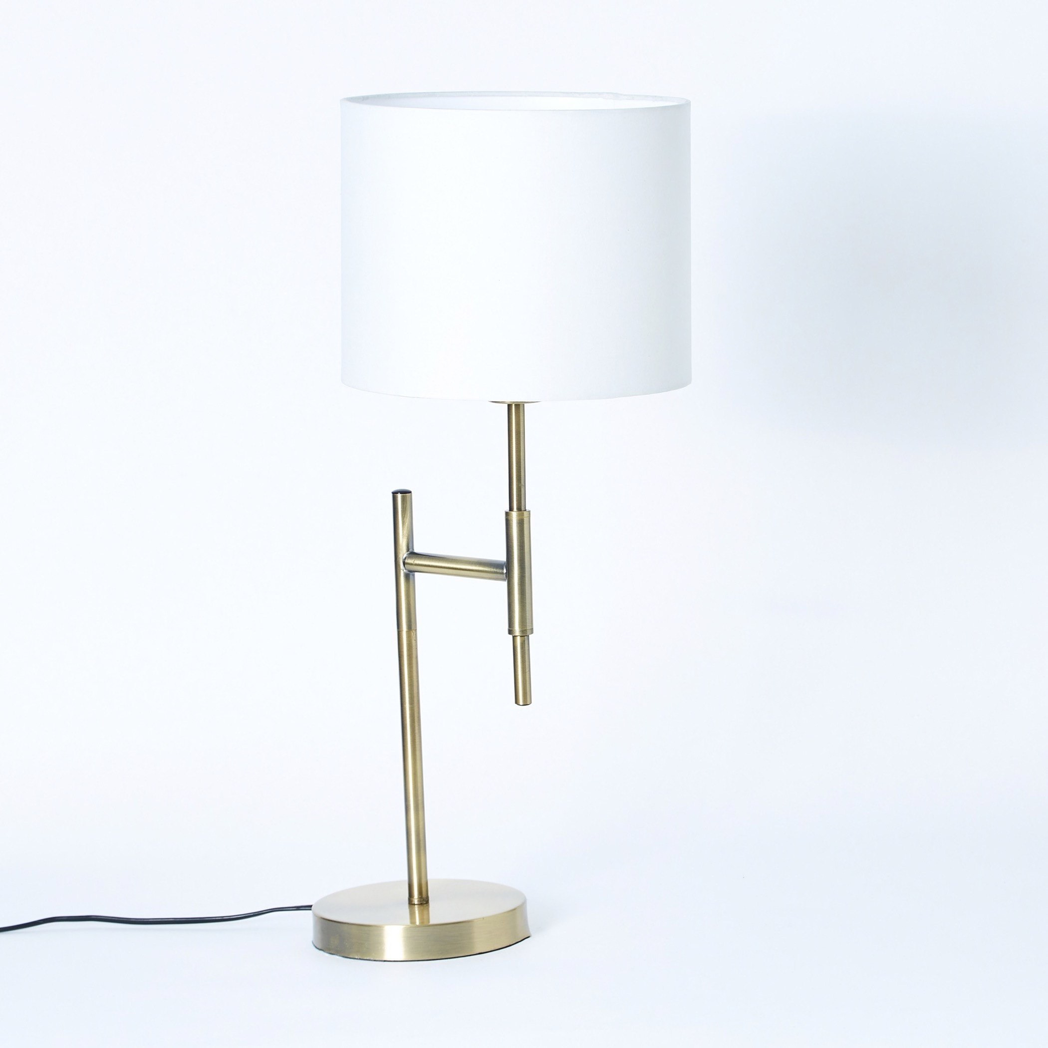 Corsica Table Lamp with Metal Base and Fabric Shade - 32x25x60 cm-hbxlivingroom-lighting-tablelamps-image-5