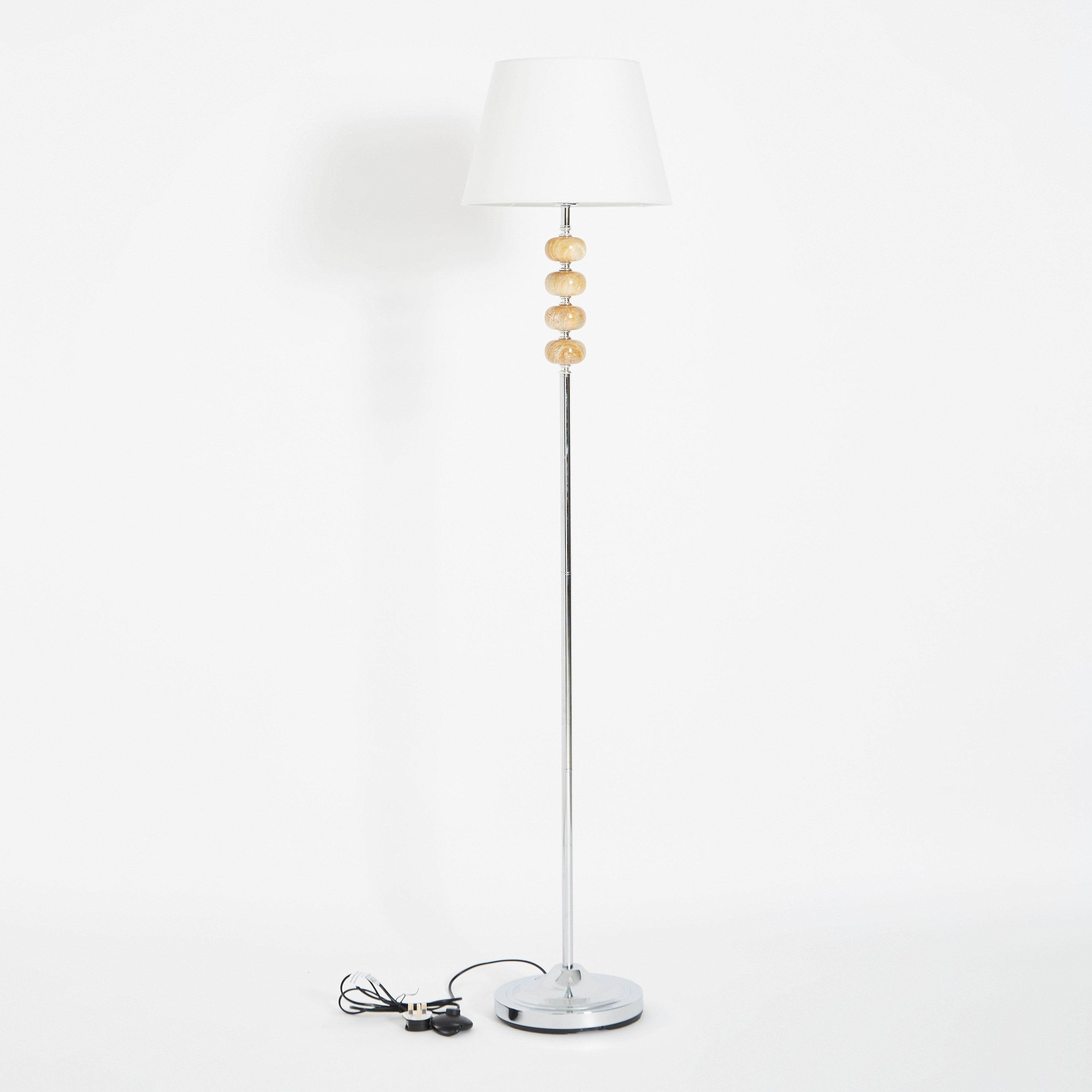Corsica Metal Floor Lamp with Fabric Shade - 35x160 cm-hbxhomeware-hbxdecorandfurnishings-image-6