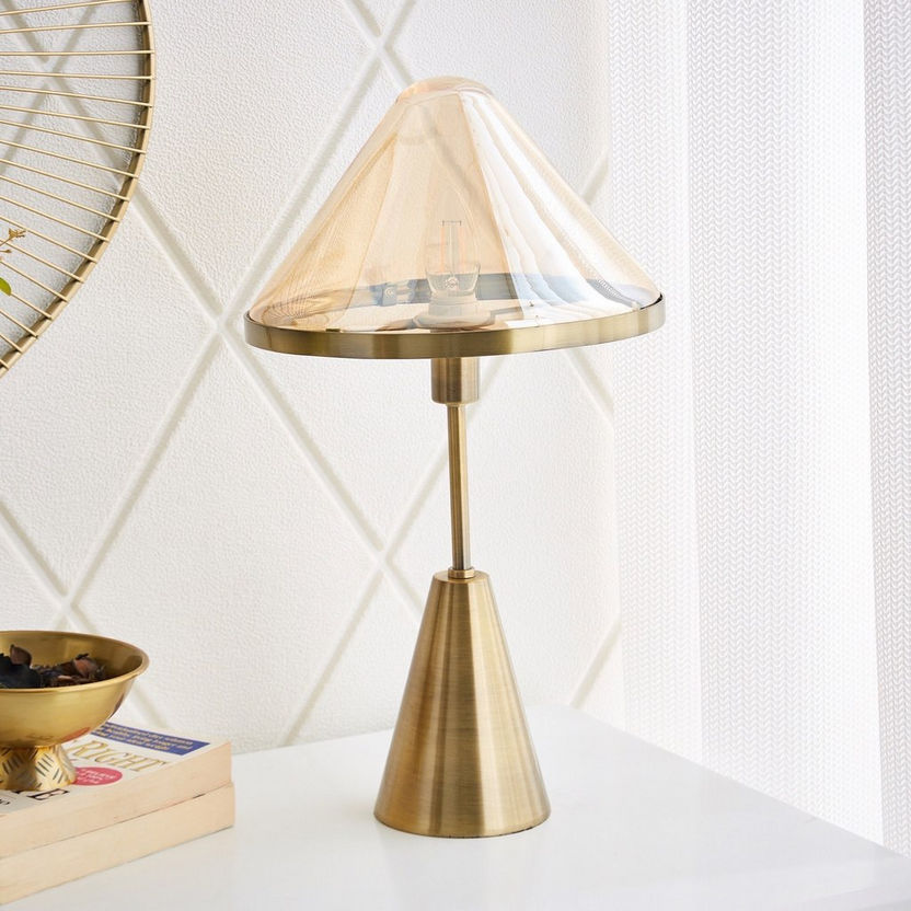 Corsica Table Lamp with Glass Shade - 25x45 cm-Table Lamps-image-0
