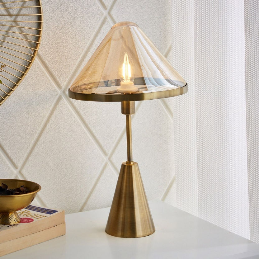 Corsica Table Lamp with Glass Shade - 25x45 cm-Table Lamps-image-1