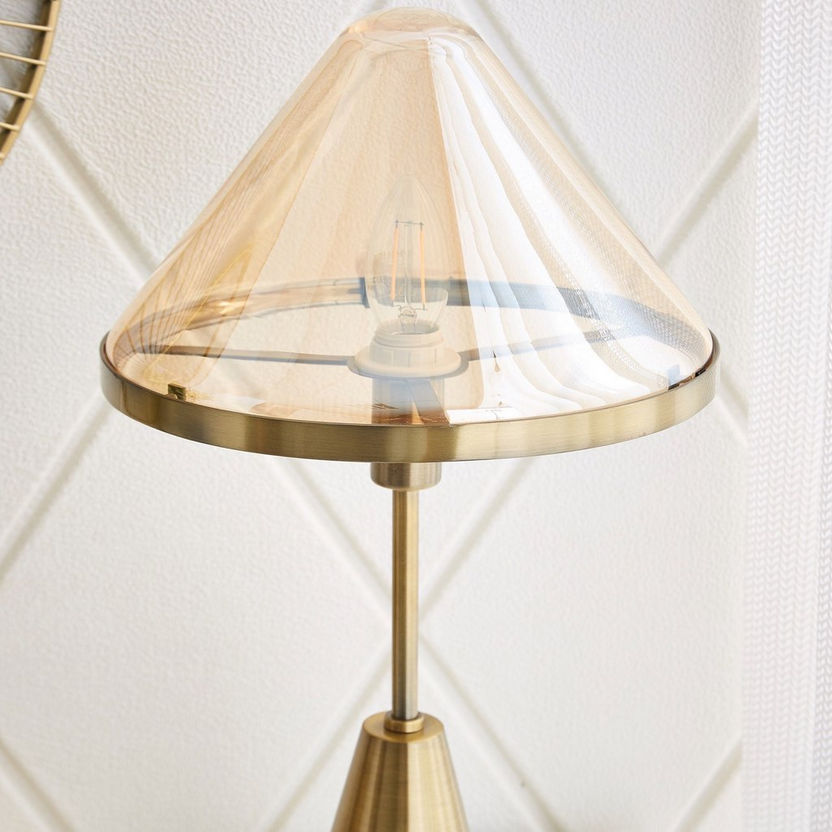 Corsica Table Lamp with Glass Shade - 25x45 cm-Table Lamps-image-2