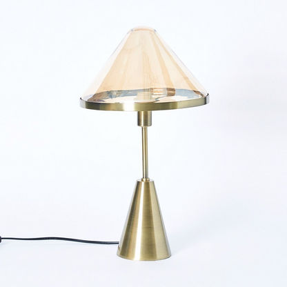 مصباح طاولة بغطاء زجاجي من كورسيكا - 25x45 سم