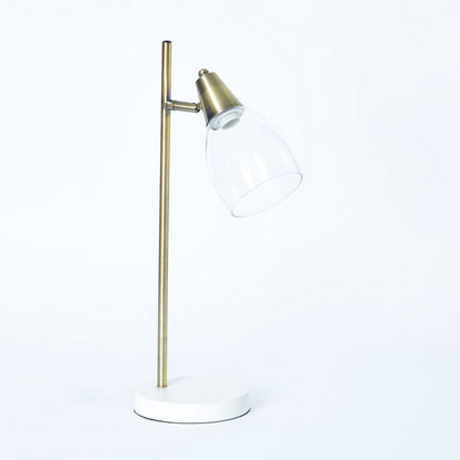 Corsica Table Lamp with Glass Shade - 23x15x48 cms