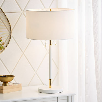 Corsica Table Lamp with Metal Base - 38x65 cm