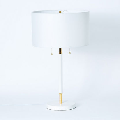 Corsica Table Lamp with Metal Base - 38x65 cms