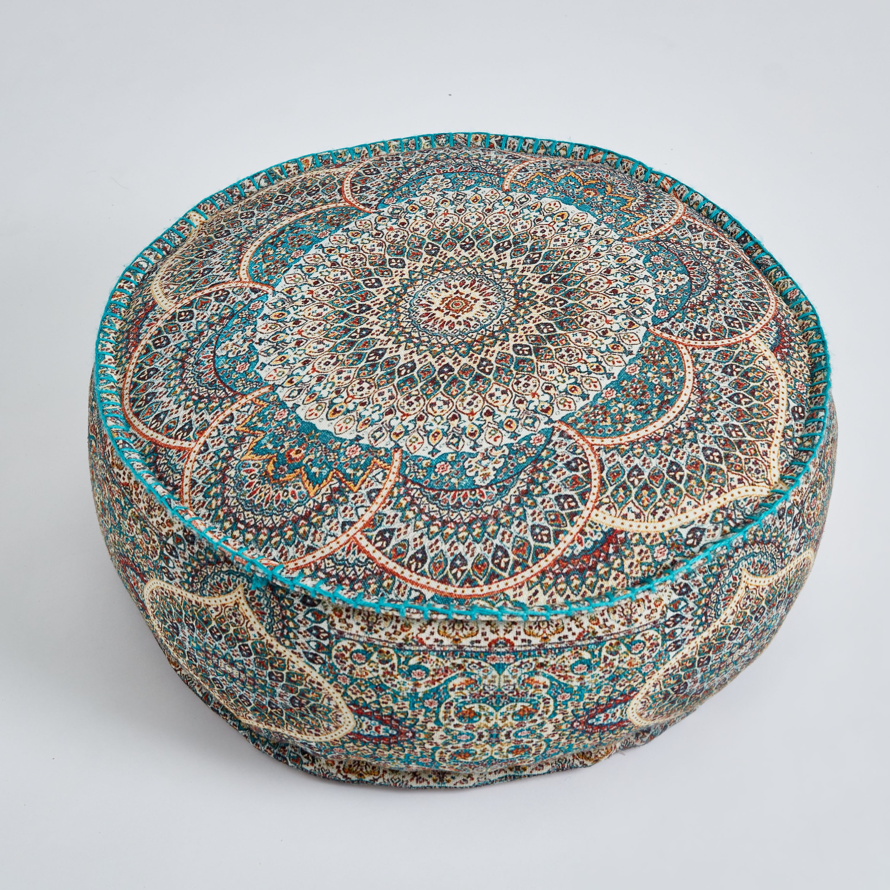 مقعد بوف بطبعات من مهرجان آليا - 60x60x25 سم-hbxlivingroom-sofasandarmchairs-ottomansandfootstools-image-6