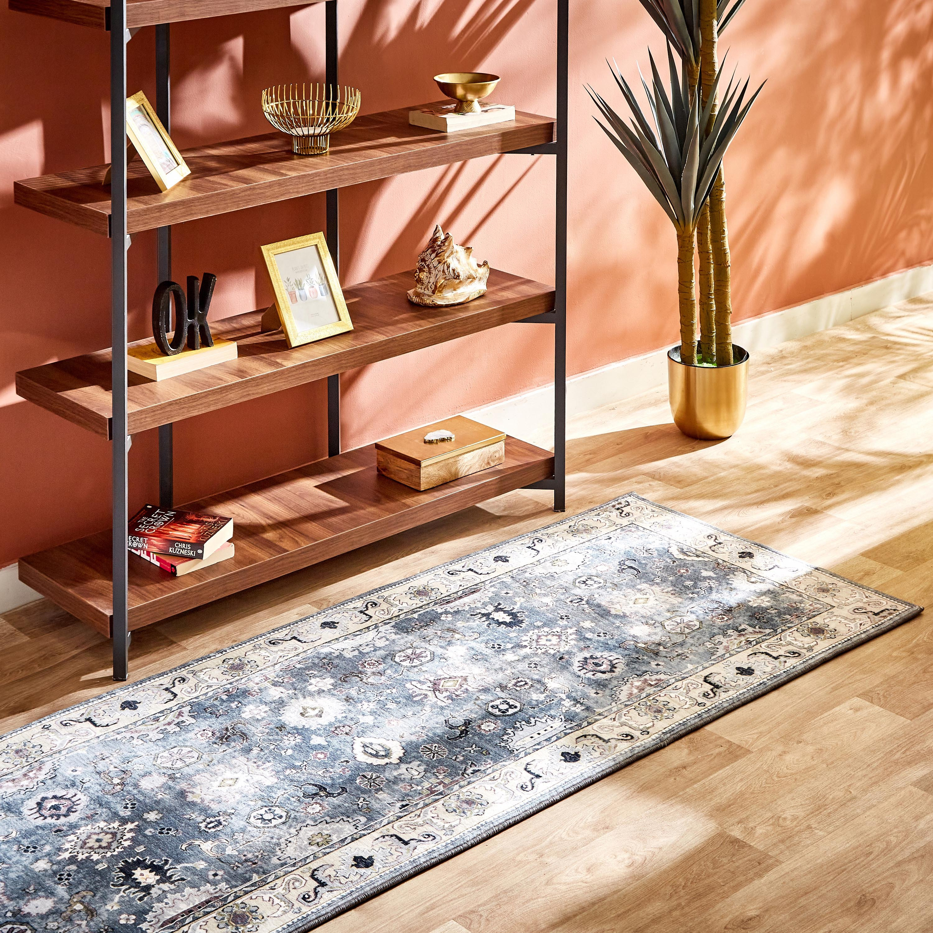 Miraj Sahar Velvet Rug - 80x230 cm-hbxdecorandfurnishings-floorcoverings-rugs-image-1