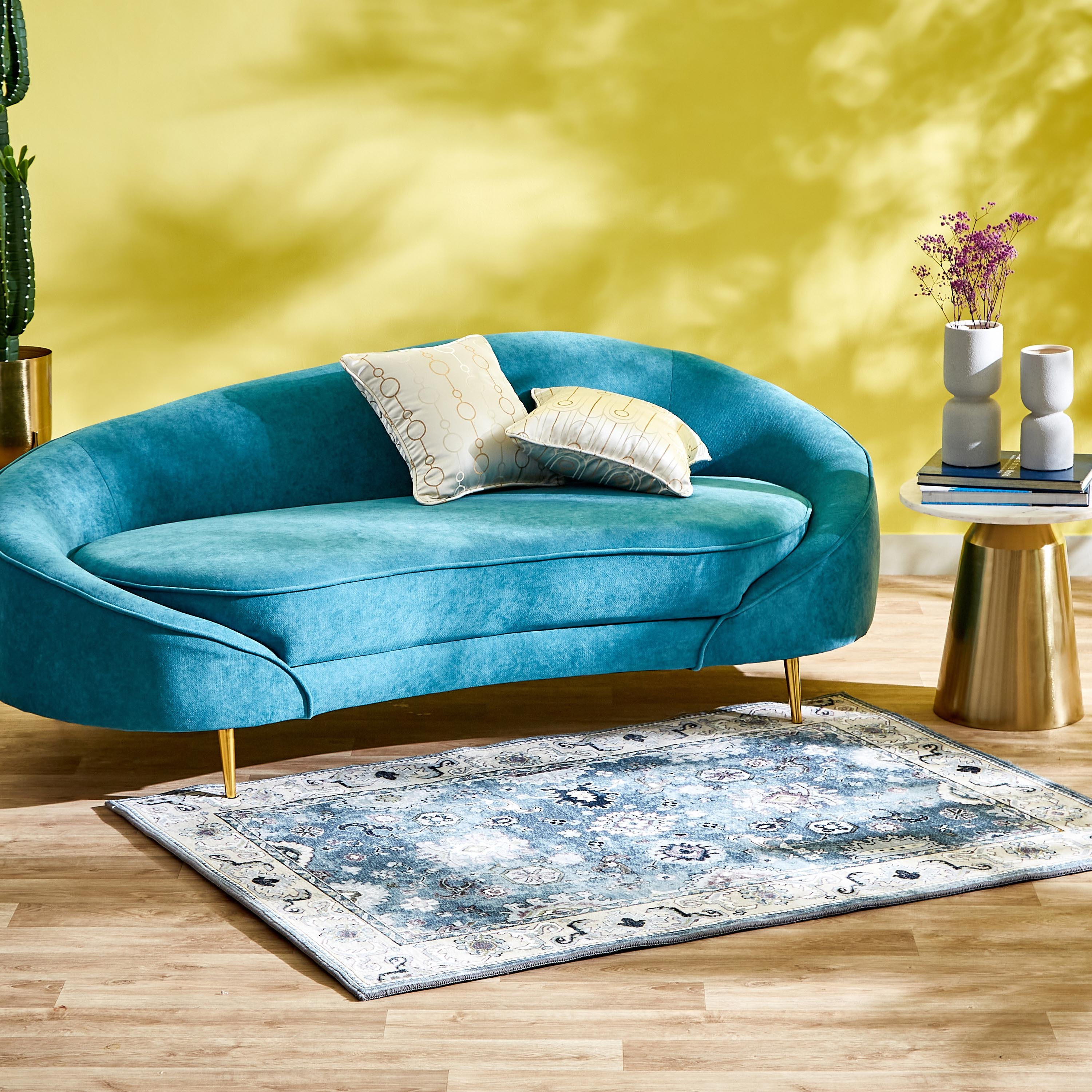 Miraj Sahar Velvet Rug - 80x150 cm-hbxdecorandfurnishings-floorcoverings-rugs-image-5